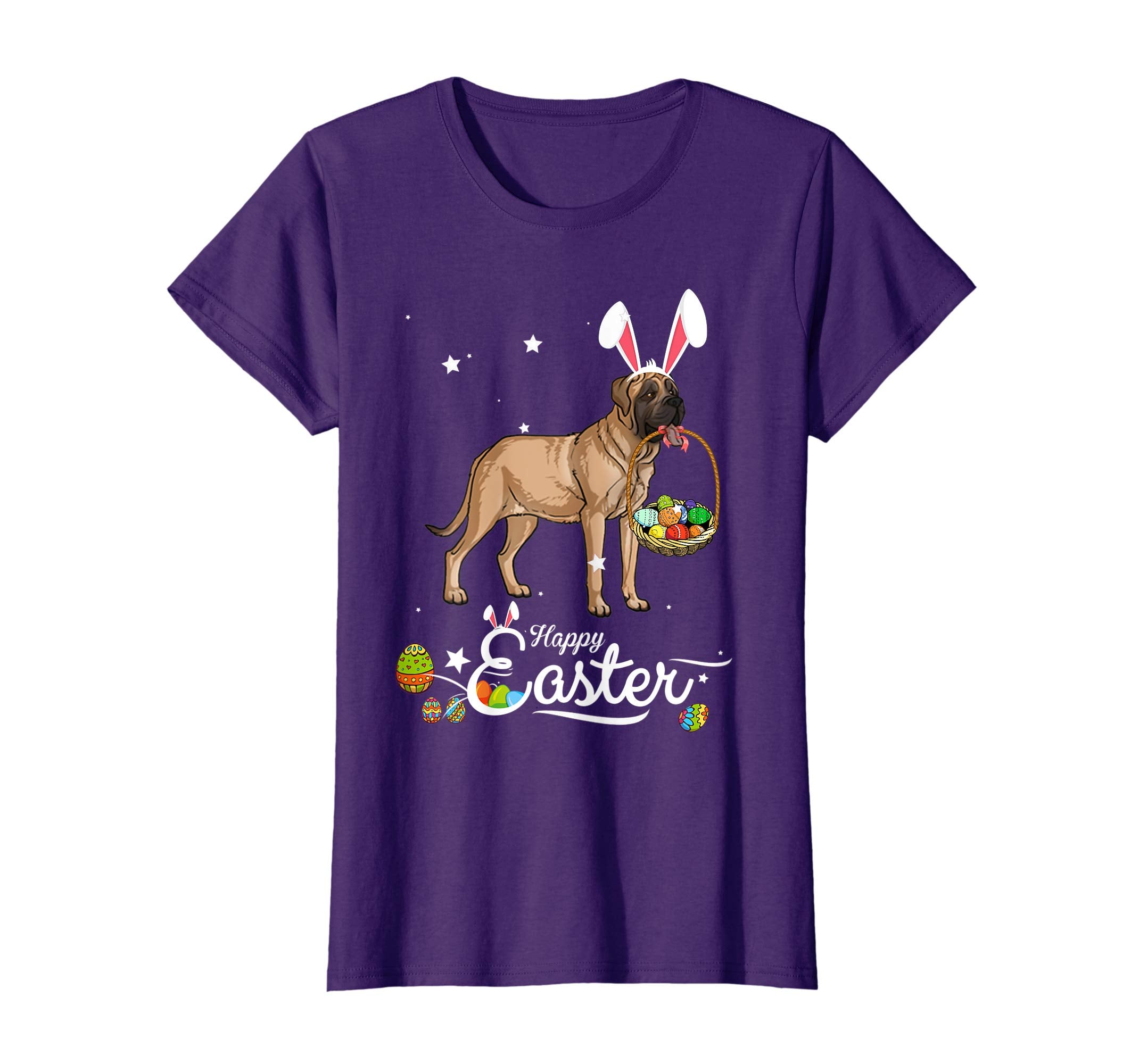 Mastiff Dog With Bunny Hat Easter Costume T Shirt