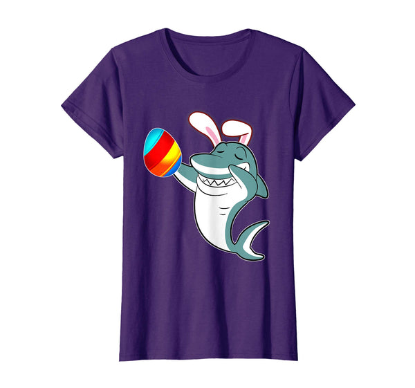 Easter Bunny Dabbing Great White Shark Tshirt Egg Ears Gift
