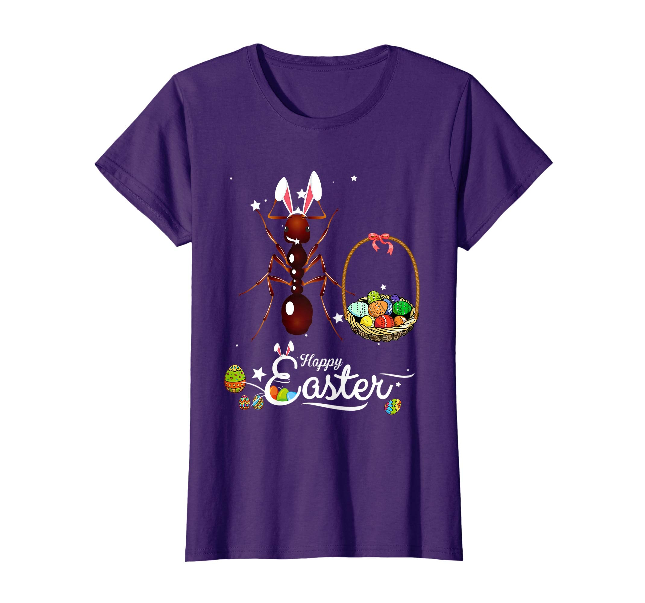 Cute Easter Ant with Bunny Ears and Eggs T Shirt
