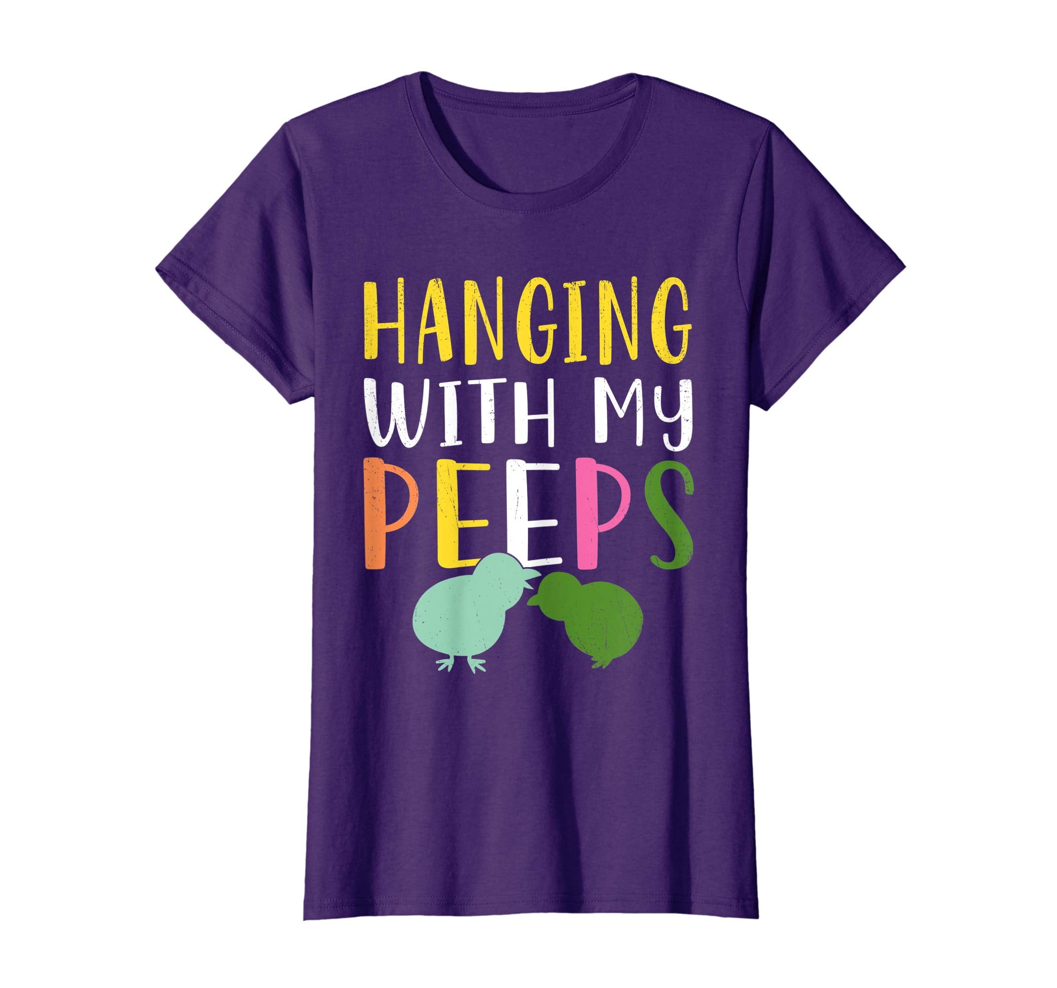 Kids Hanging With My Peeps Shirt Easter Egg Hunt T-shirt