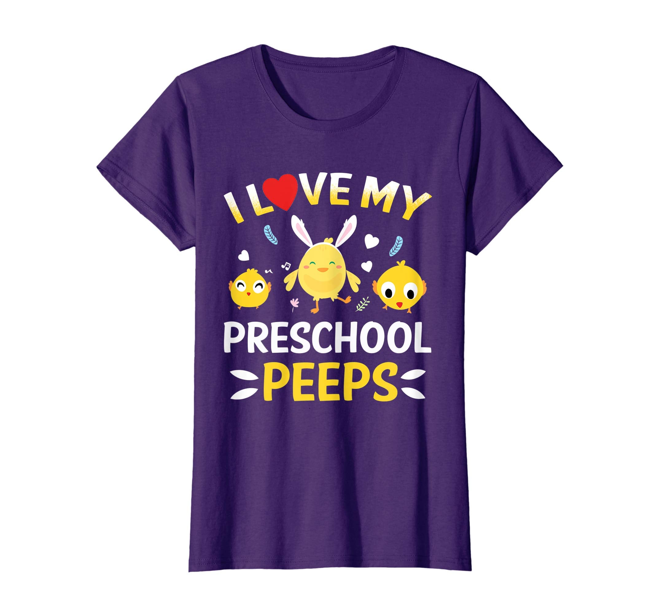 I Love My Preschool Peeps Bunnies Easter Teacher T-Shirt