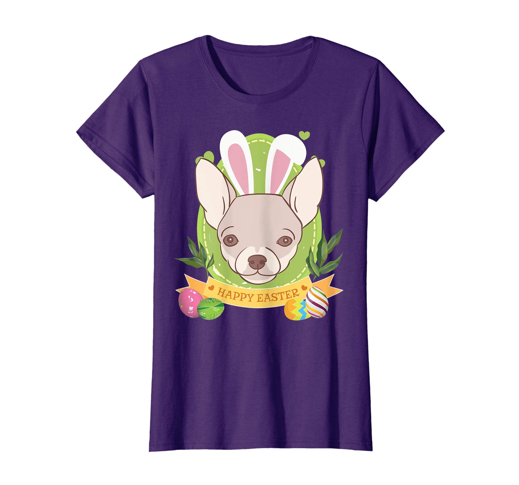 Bunny Chihuahua Dog Easter Day Lovers T-Shirt Egg Hunting
