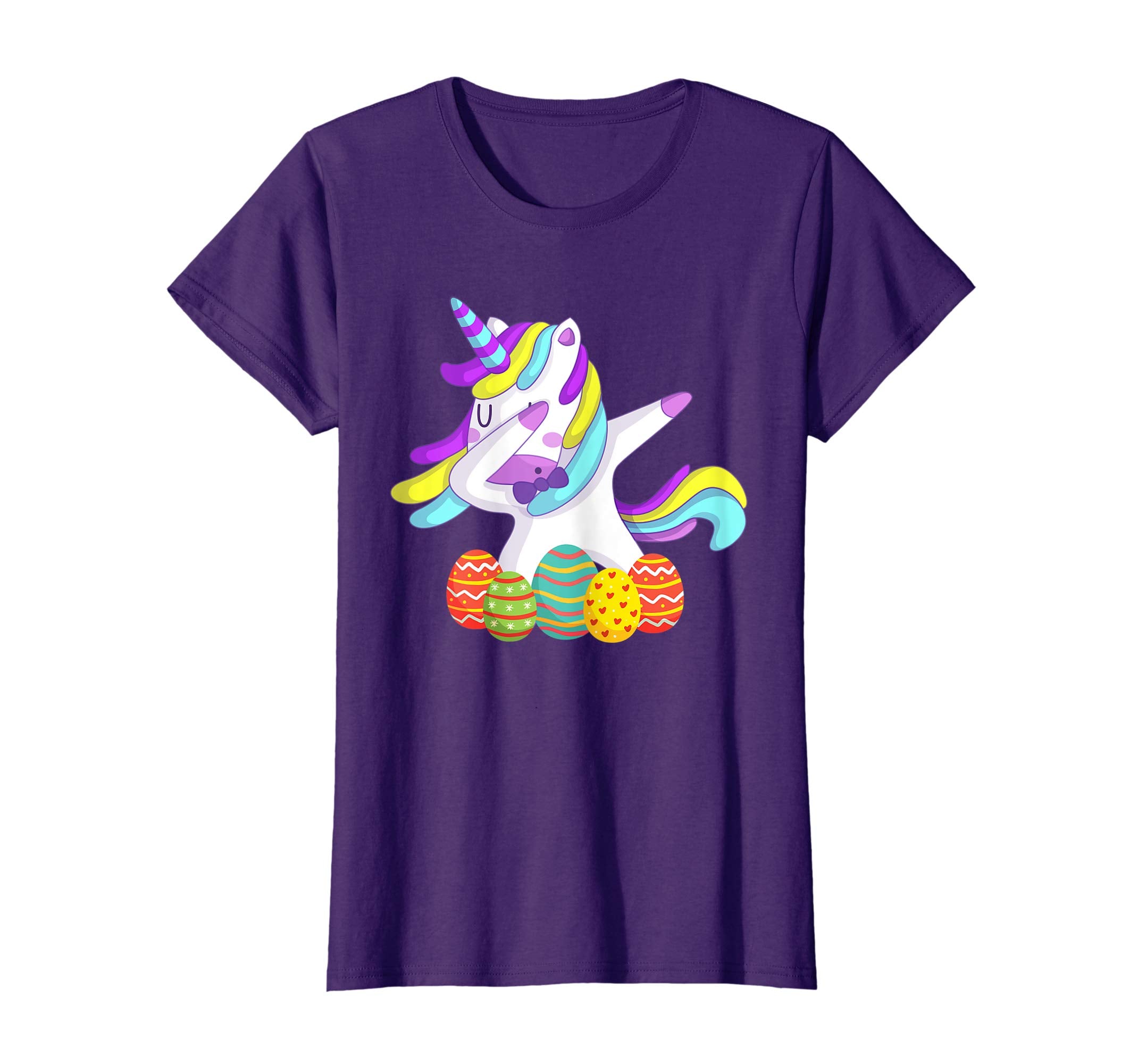 Unicorn Dabbing with Easter Eggs Shirt Gifts for Kids Girls