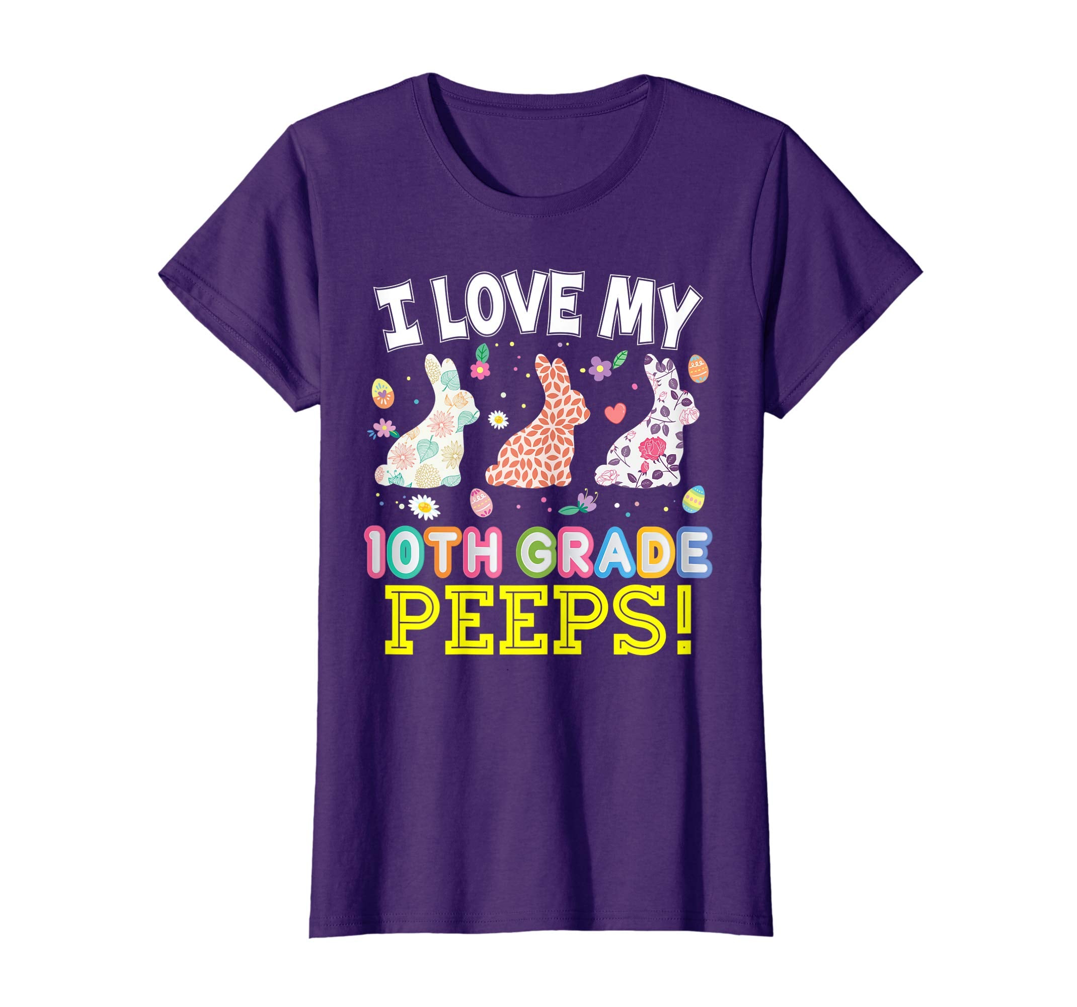 I Love My 10th Grade Peeps Tenth Easter Bunnies T-Shirt