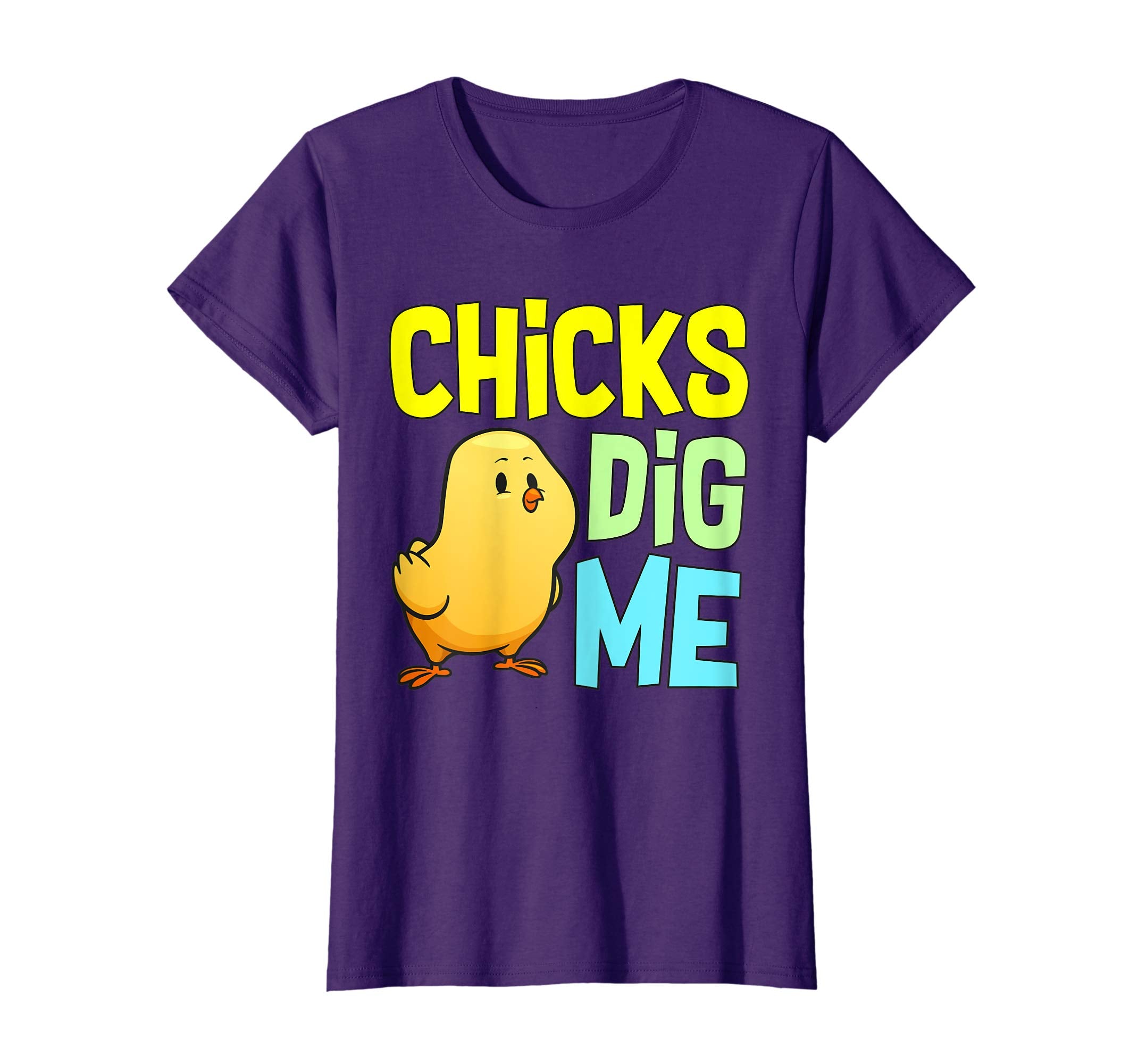 Chicks Dig Me Egg Hunt Happy Easter Kids Boys Girls T Shirt