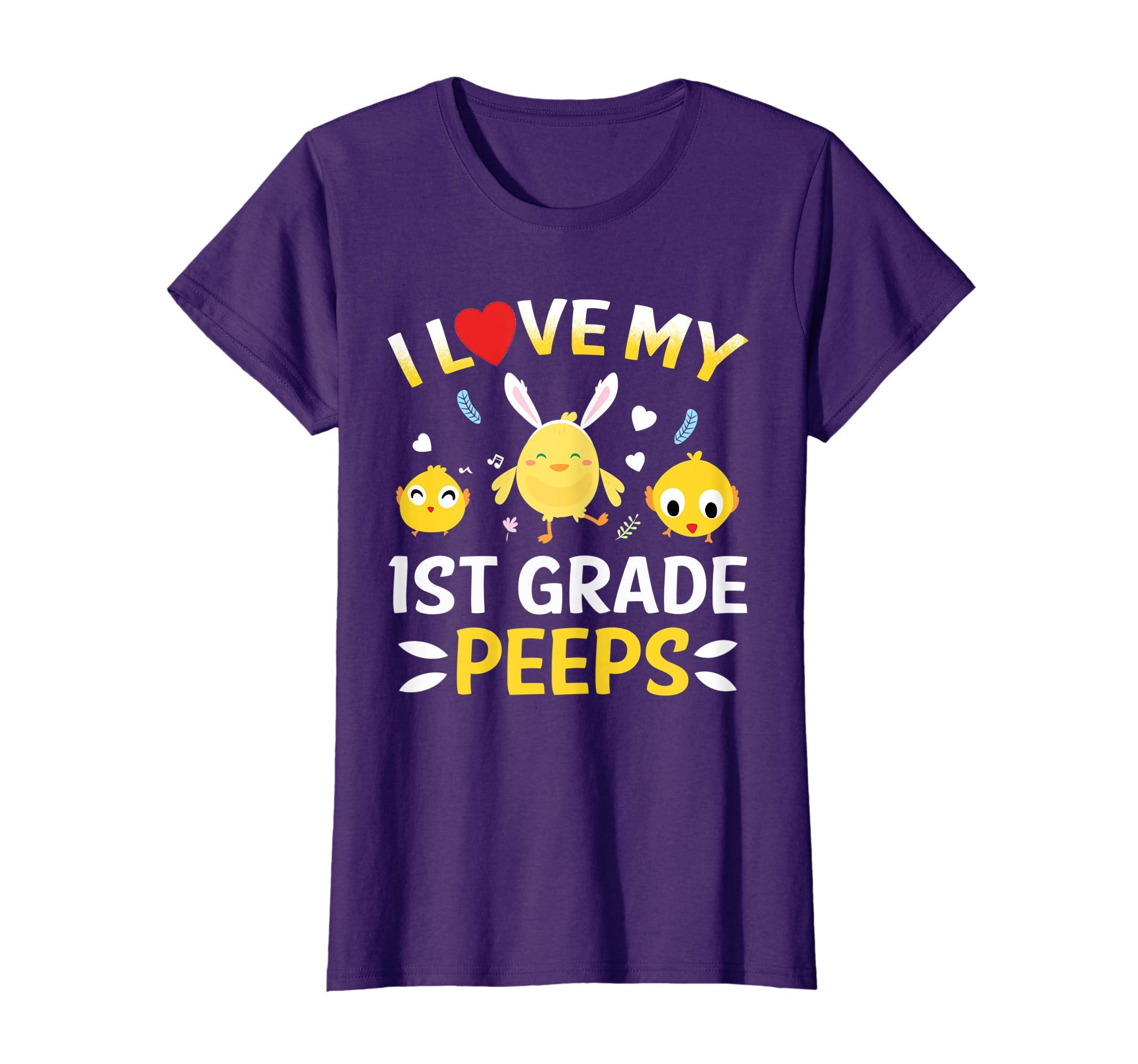 I Love My 1st Grade Peeps Bunnies Easter Teacher T-Shirt