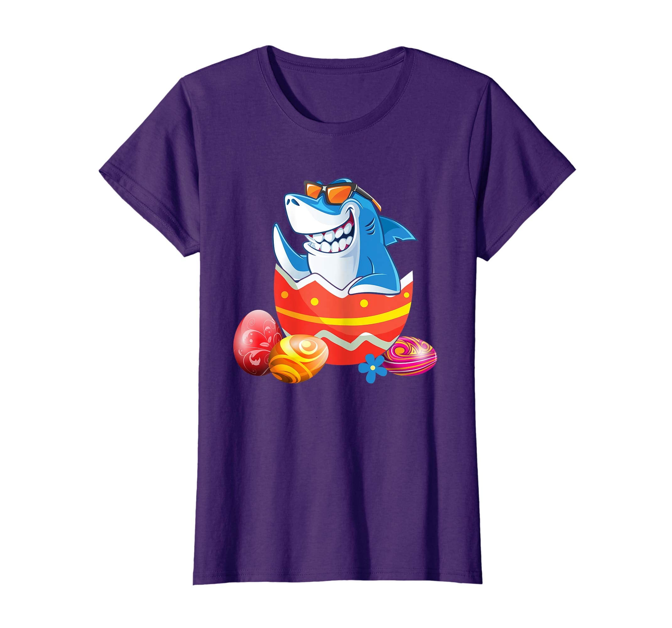 Easter Shirts For Kids Boys Girls Shark Shirt Easter Eggs