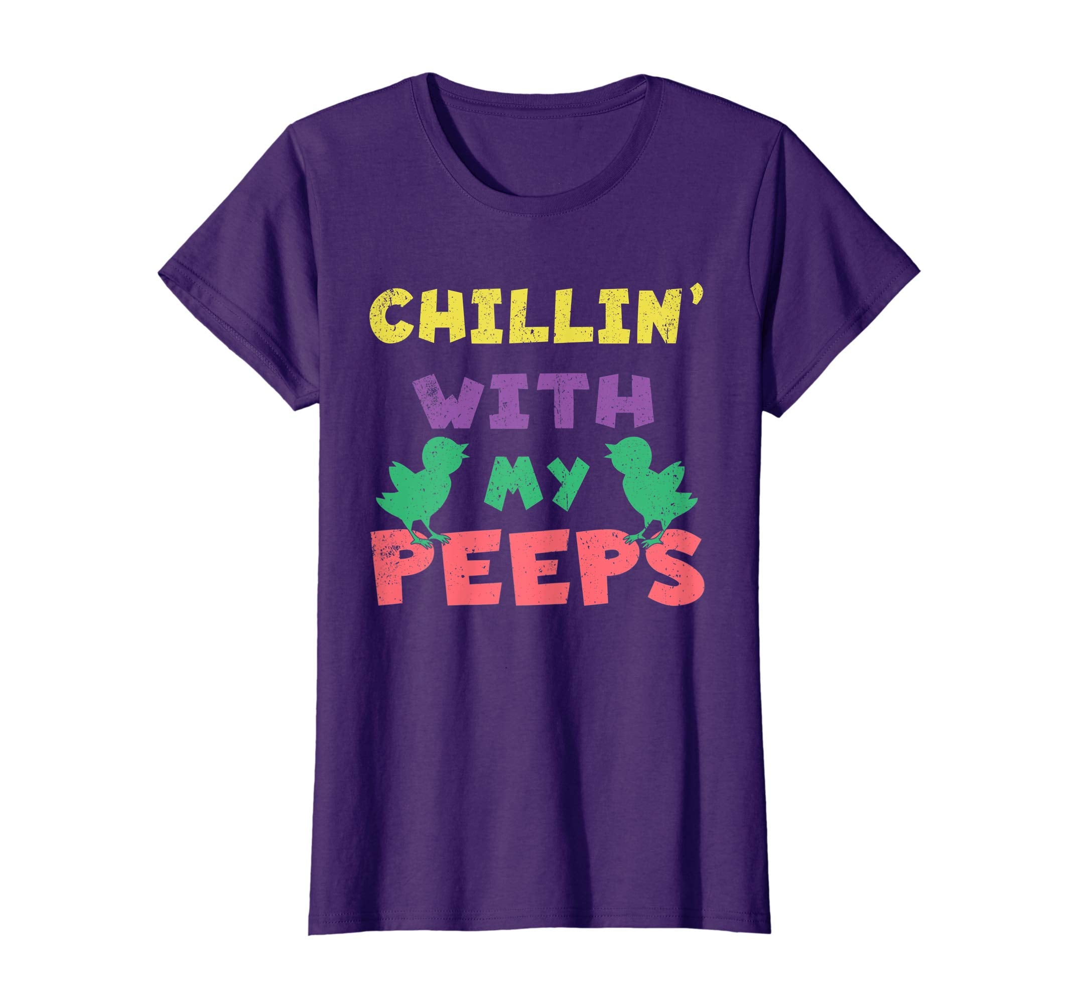 Chillin' With My Peeps Funny Easter Bunny T-Shirt