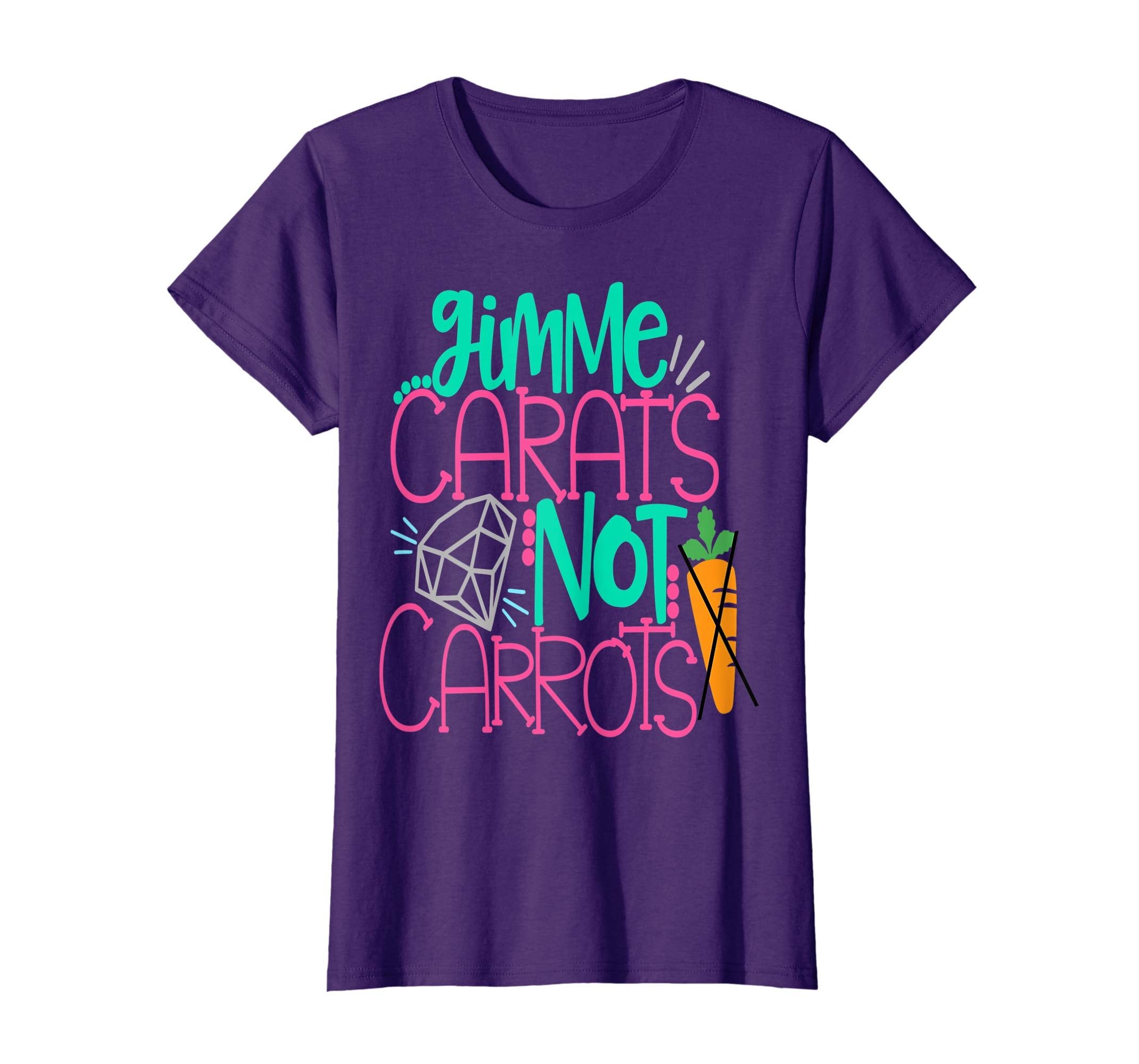 Gimme Carats Not Carrots Girlfriend Easter Shirt Engagement
