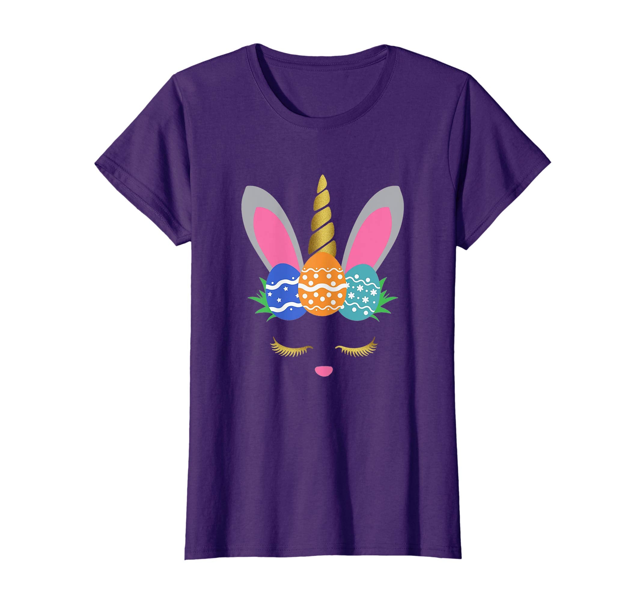 Bunny Unicorn Funny Easter Eggs T Shirt Men Woman Kids