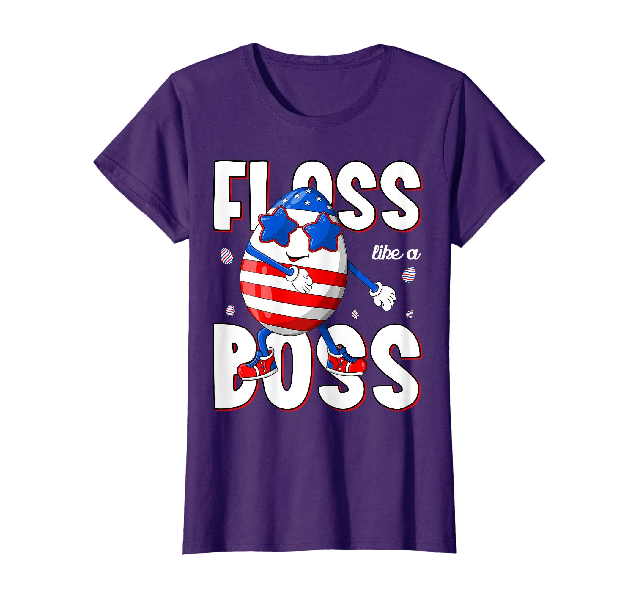 Floss like a boss Shirt Funny Easter Gift American Flag