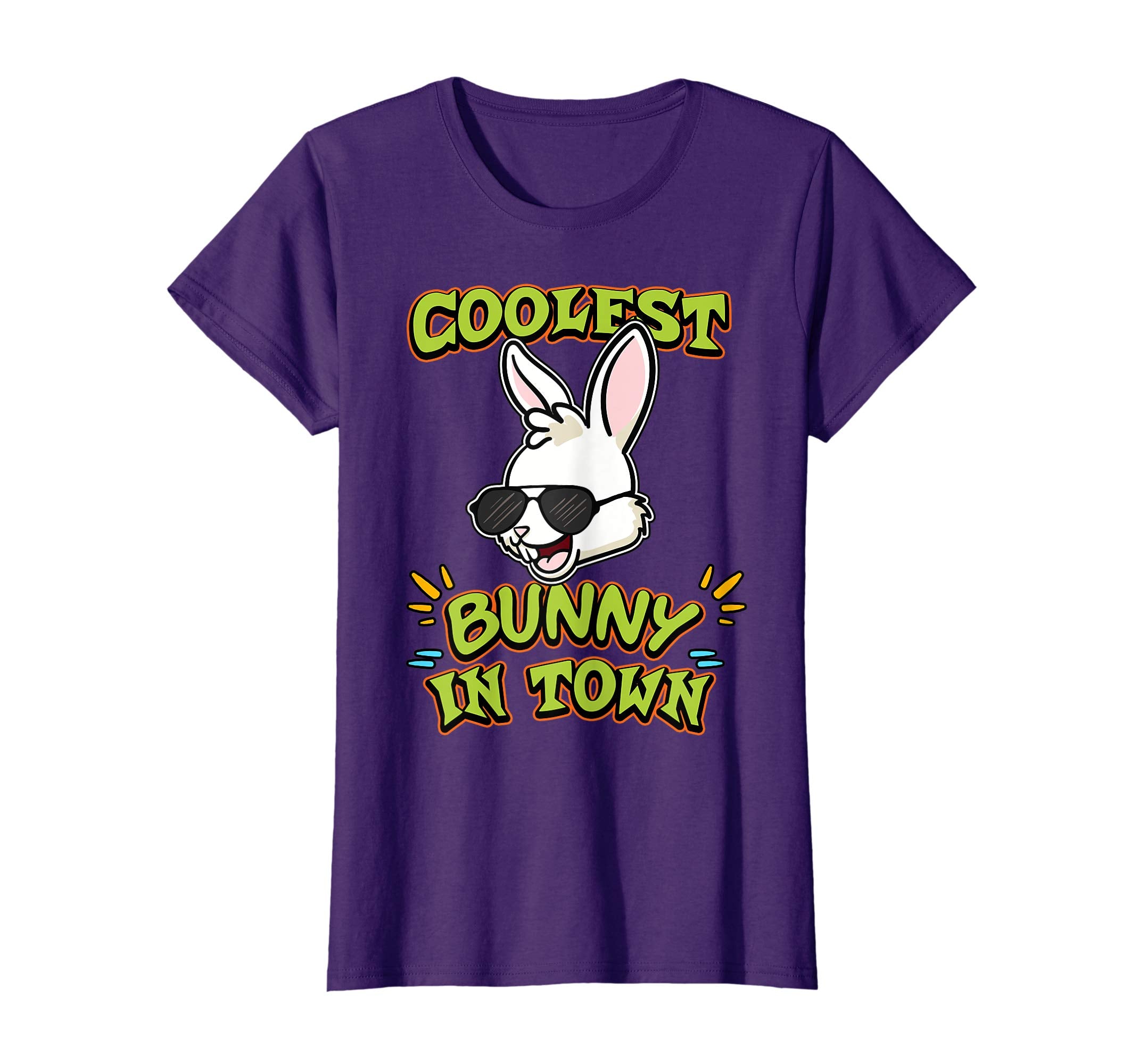 Coolest Bunny in Town Easter Day T Shirt Egg Hunt Gift Idea