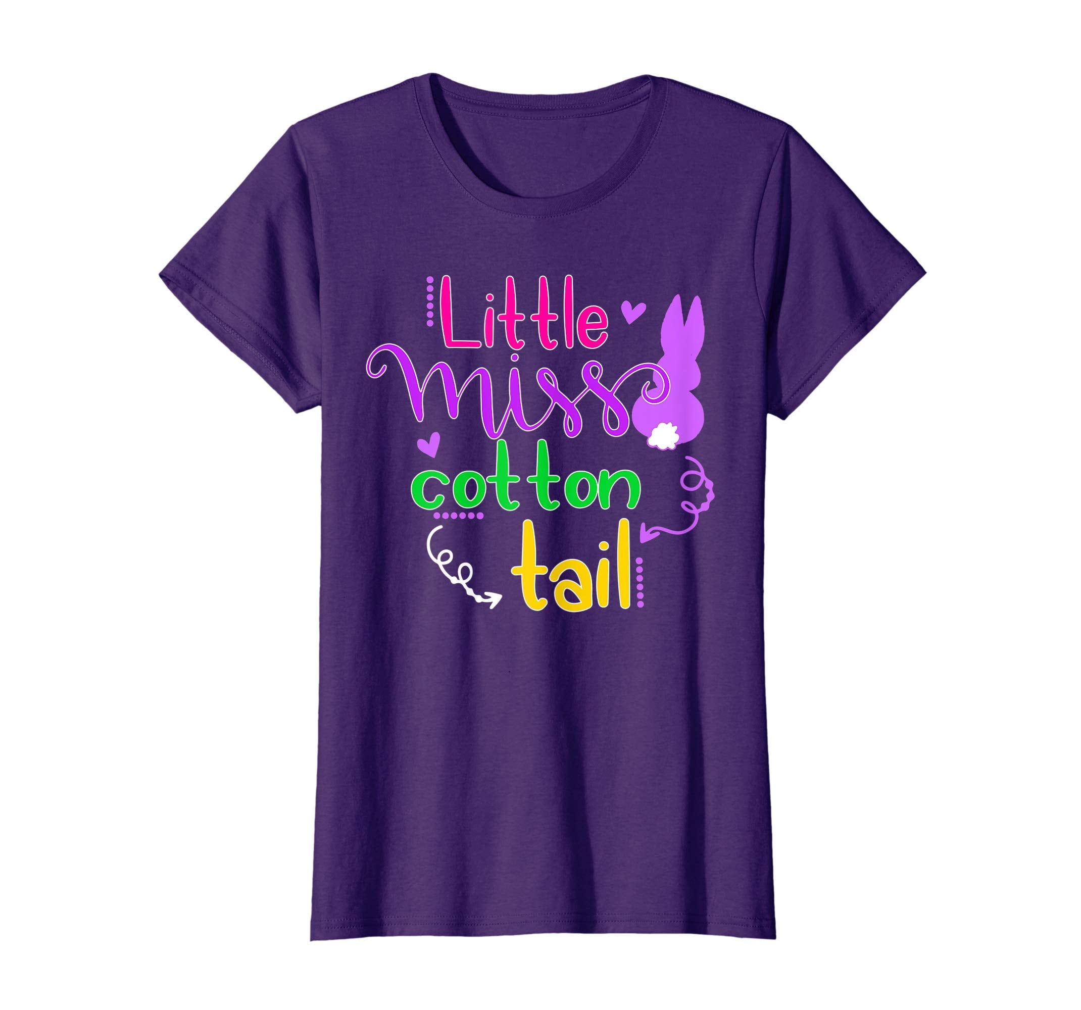 Little Miss Cotton Tail T-shirt, Easter Bunny Shirt for Kids