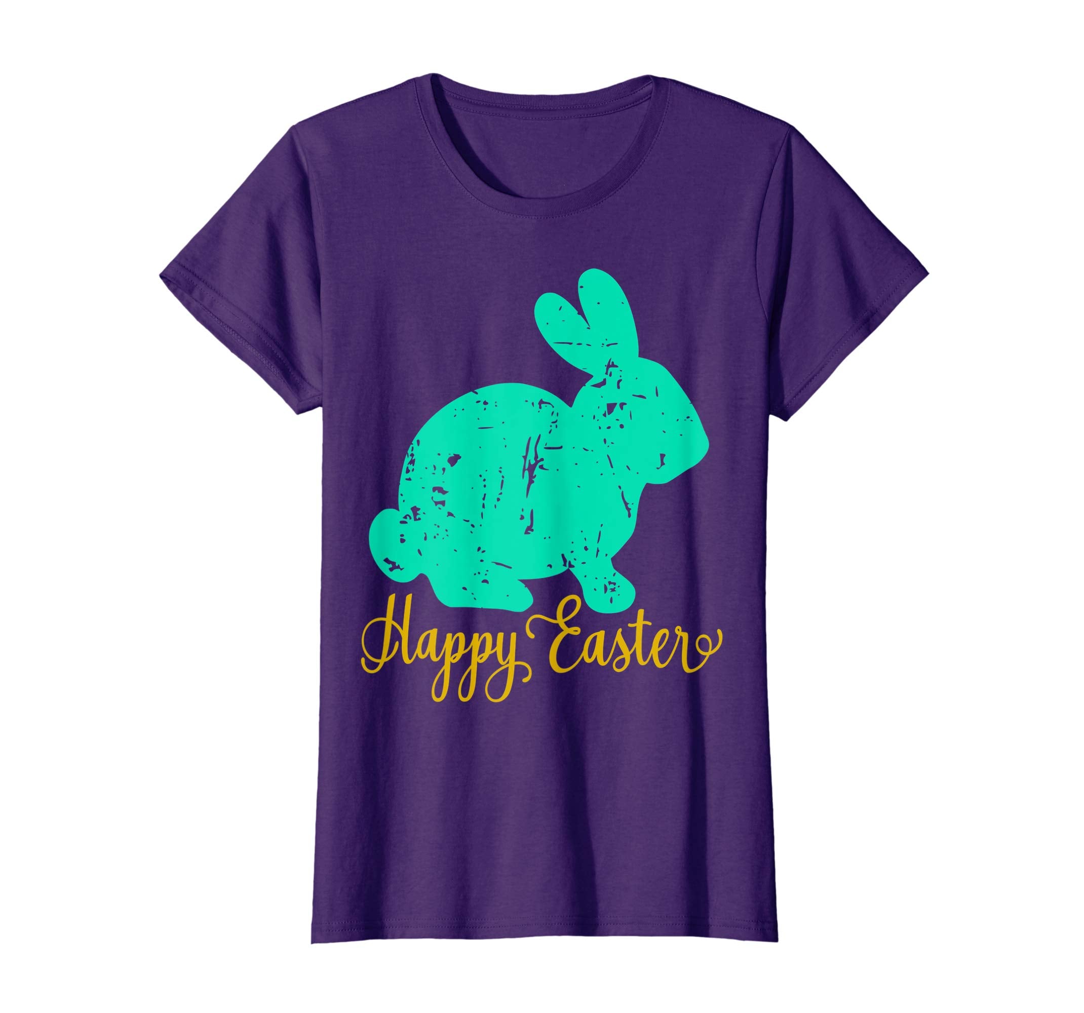 Happy Easter Bunny Shirt Distressed Vintage Grunge Teacher