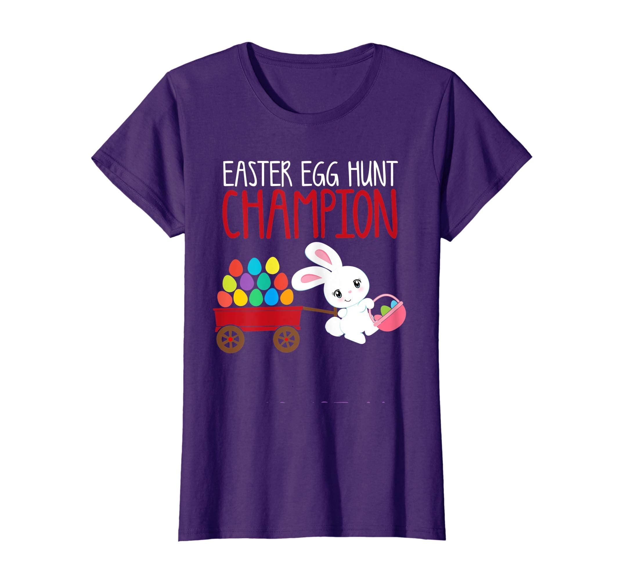 EASTER EGG HUNT CHAMPION Bunny T-Shirt Girls Kids Toddlers
