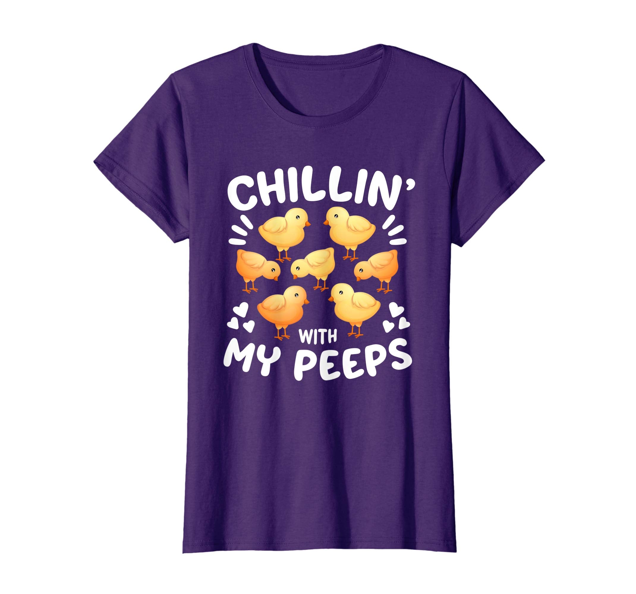 Chillin With My Peeps Happy Easter Kids Boys Girls T Shirt