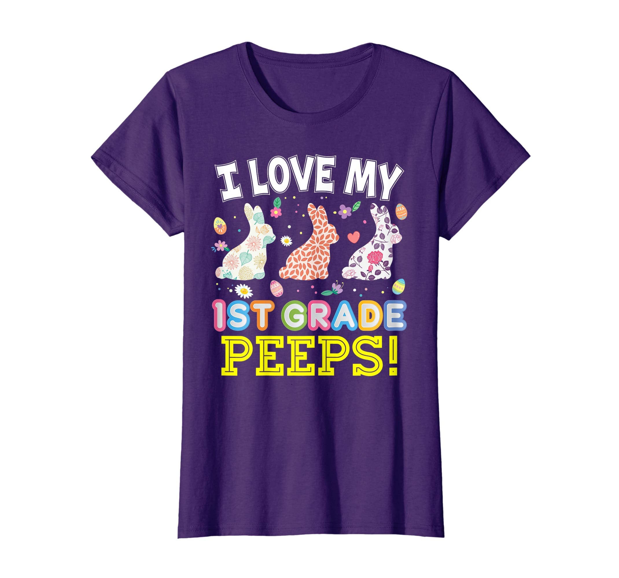 I Love My 1st Grade Peeps First Teacher Easter Day T-Shirt