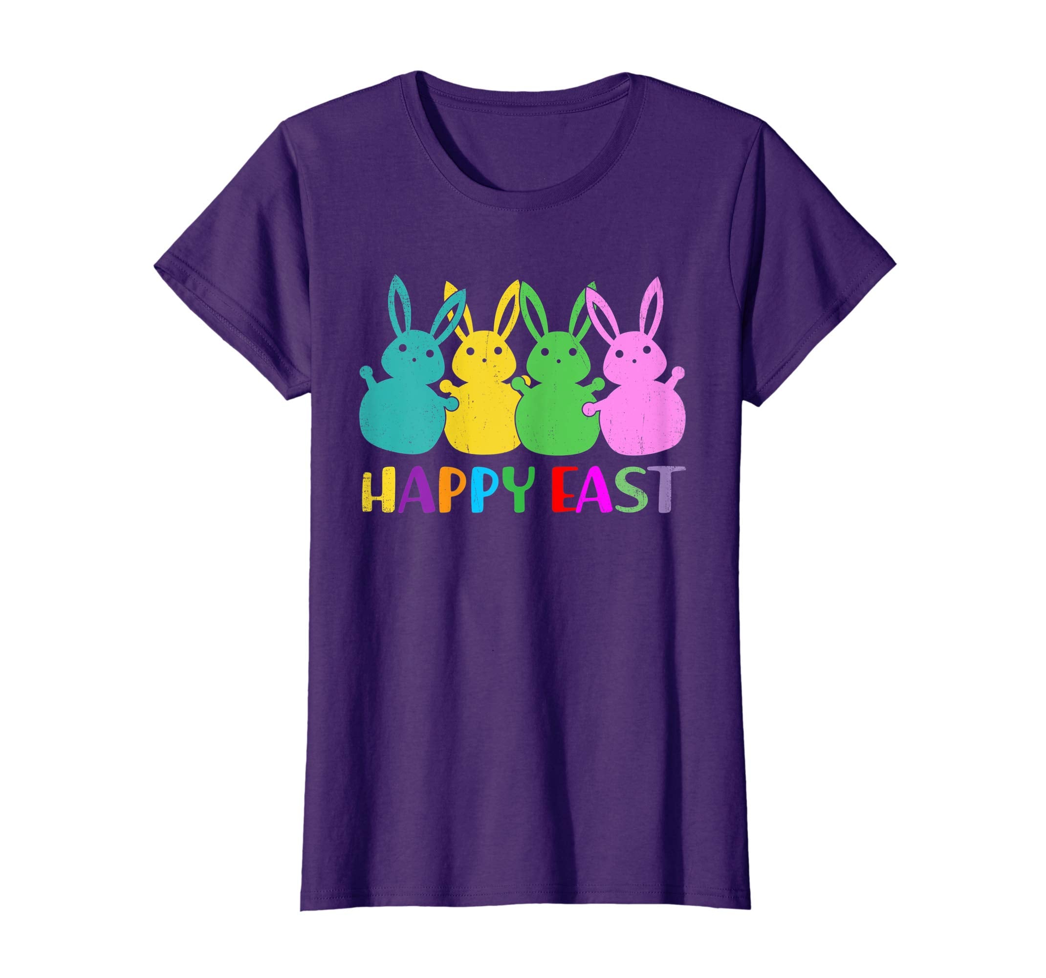 Happy Easter Shirt Colorful Bunny Eggs Gift TShirt