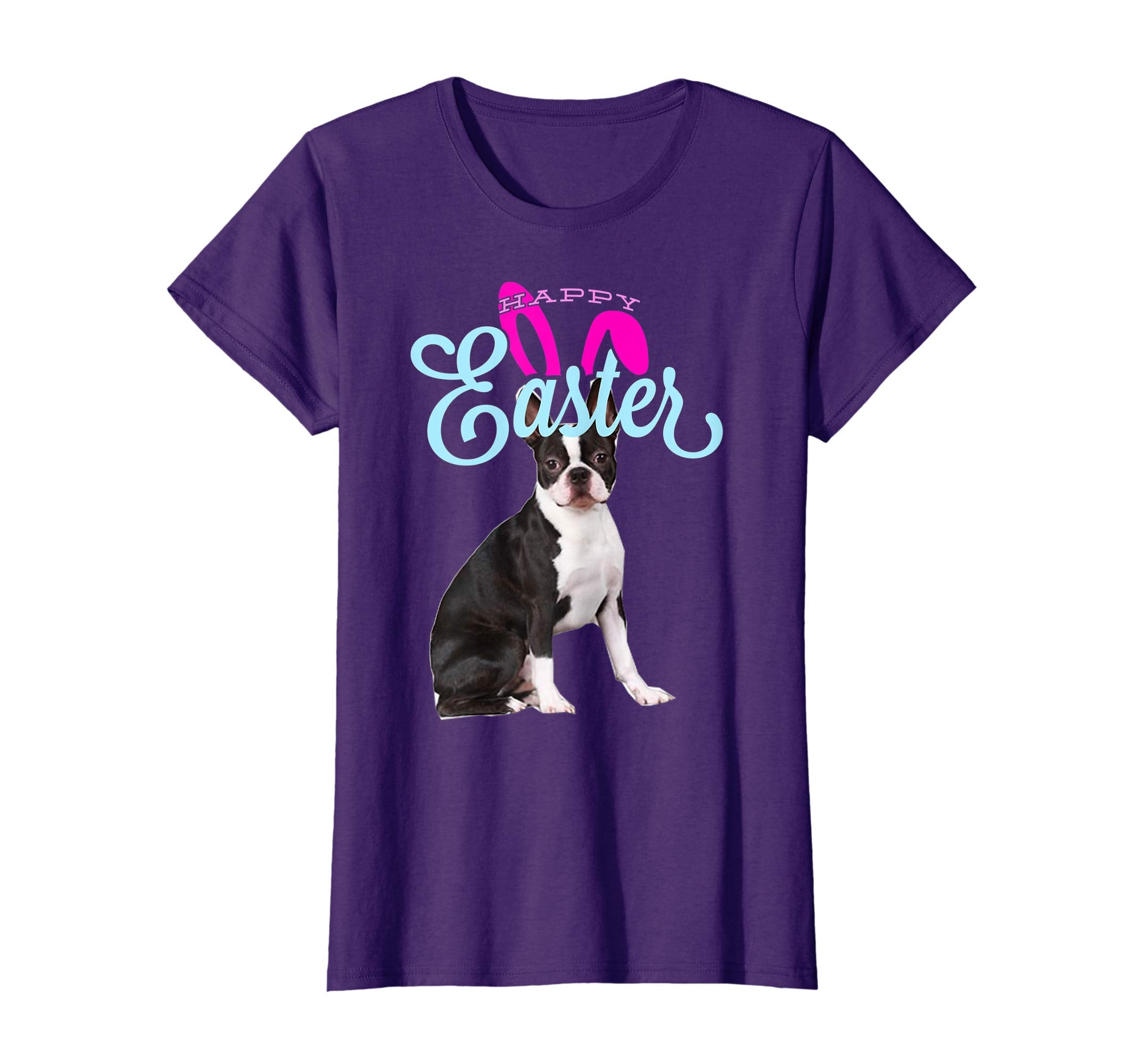 Easter Bunny Boston Terrier Tshirt Dog Men Women Gift Easter