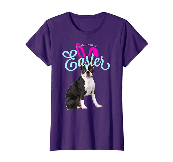 Easter Bunny Boston Terrier Tshirt Dog Men Women Gift Easter