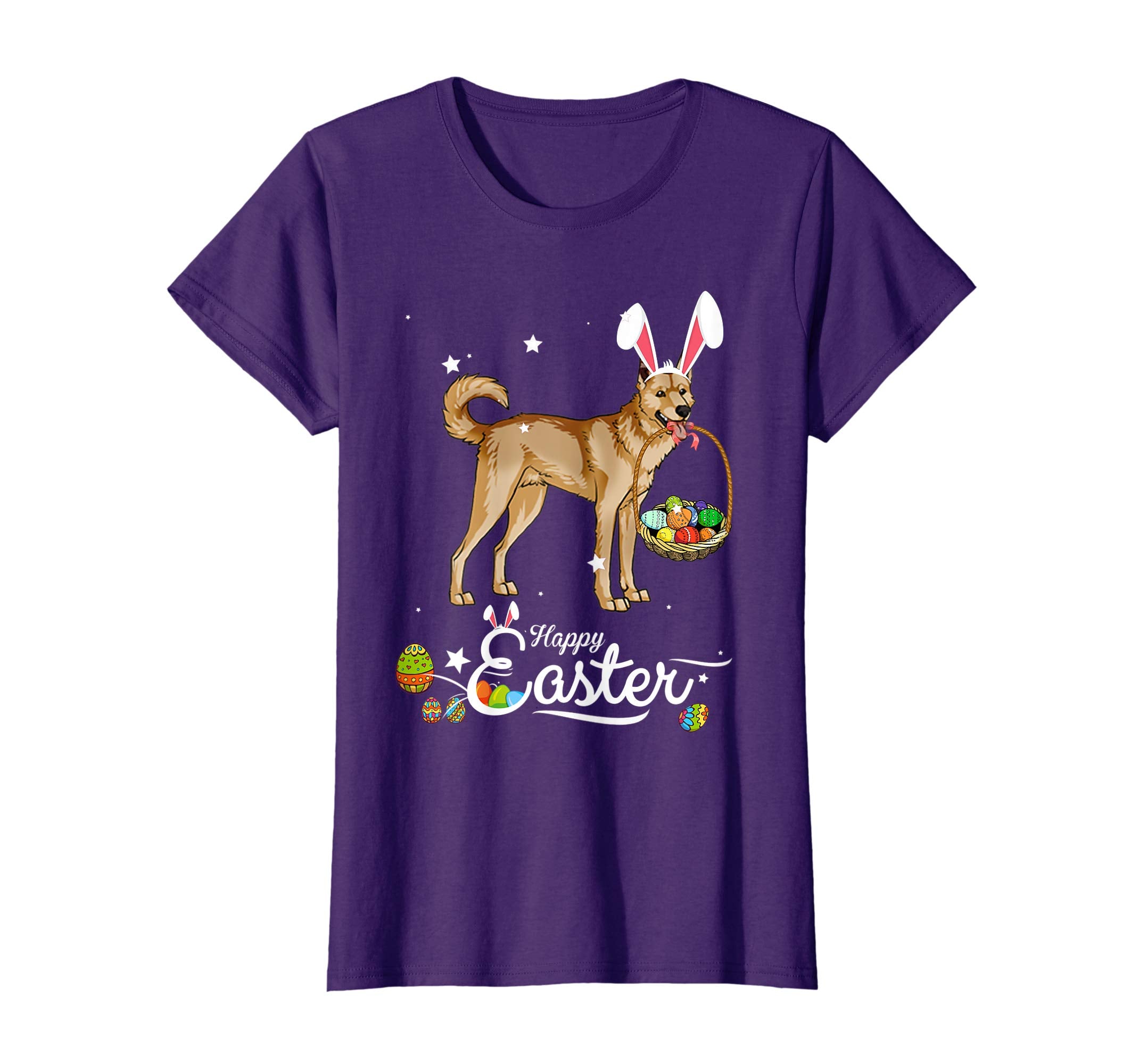 Canaan Dog With Bunny Hat Easter Costume T Shirt