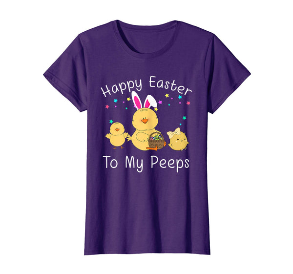 Funny Happy Easter To My Peeps Kids Boys Girls T Shirt