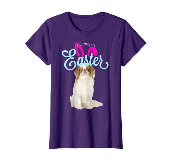 Easter Bunny Japanese Chin Tshirt Dog Men Women Gift Easter