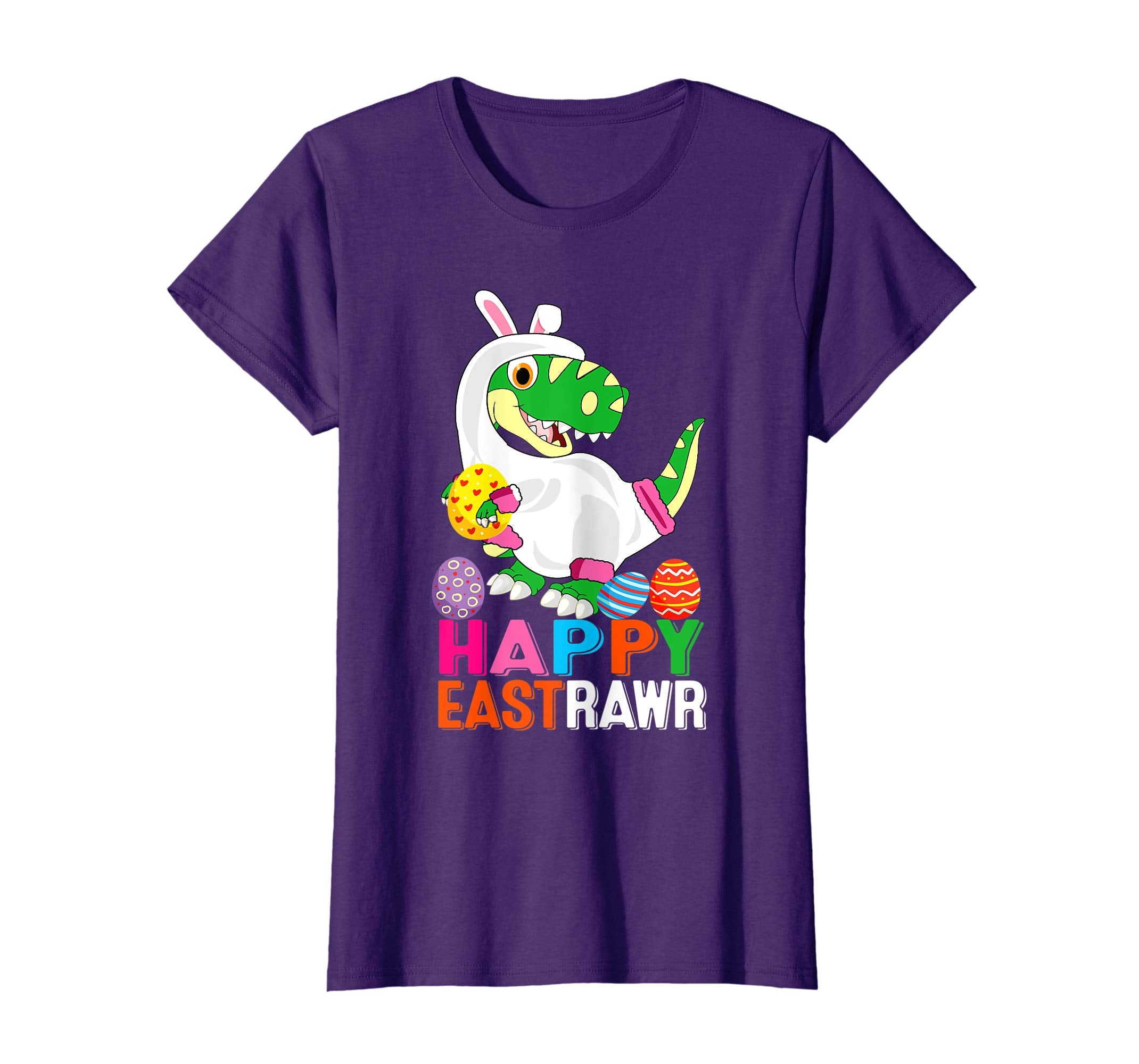 Happy Eastrawr Shirt Funny Dinosaur Easter Bunny Gift Kids