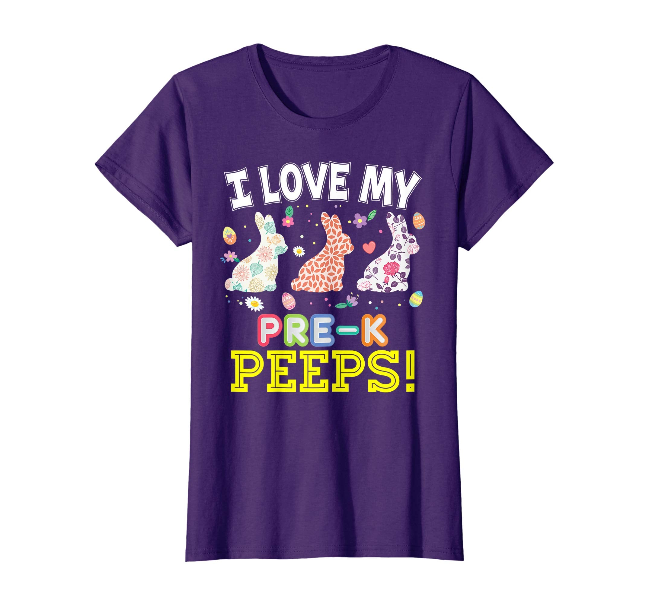 I Love My Pre-K Peeps Teacher Easter Bunnies T-Shirt Cute