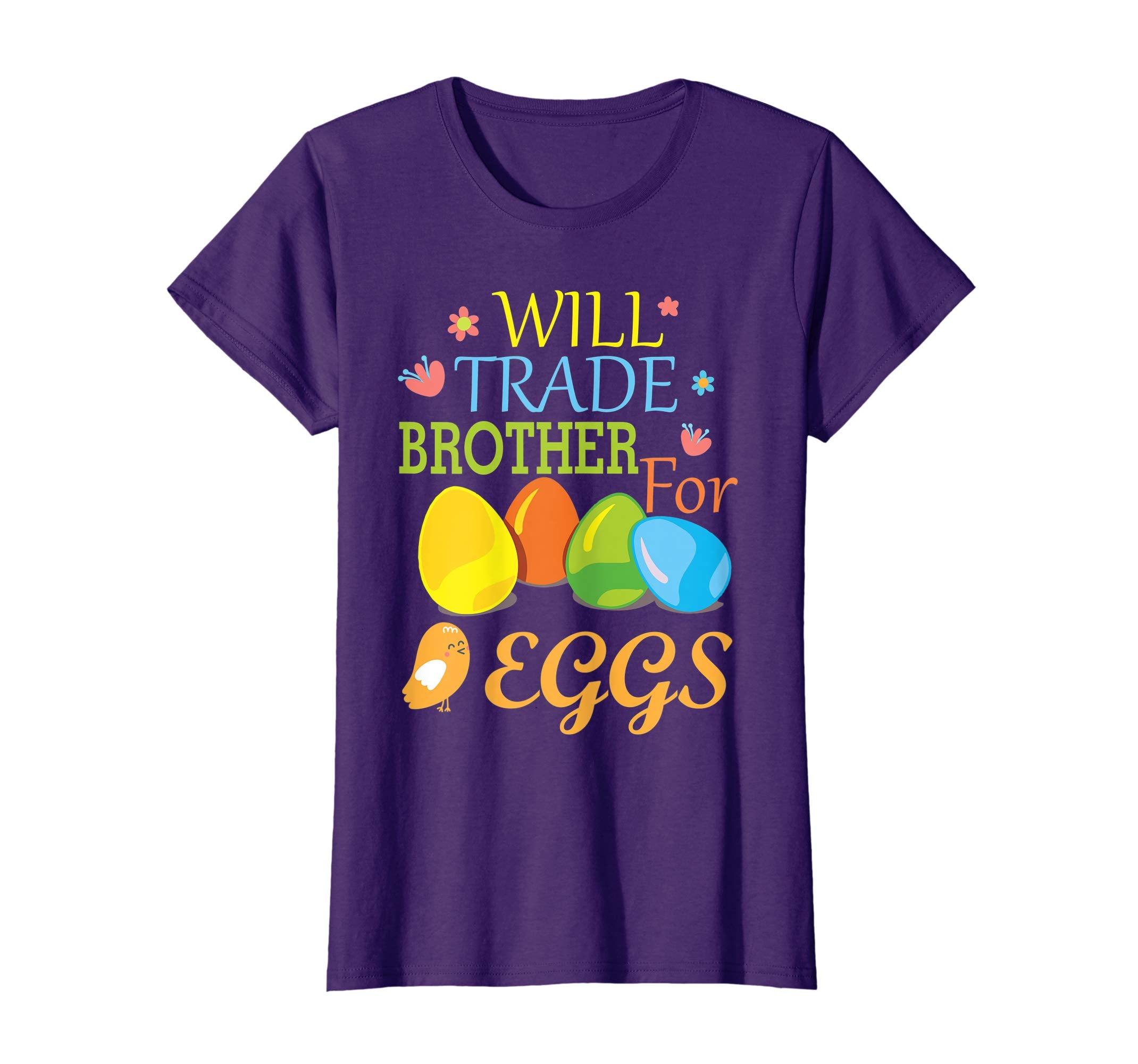 Kids Will Trade Brother For Eggs Easter Shirt For Boys Girls