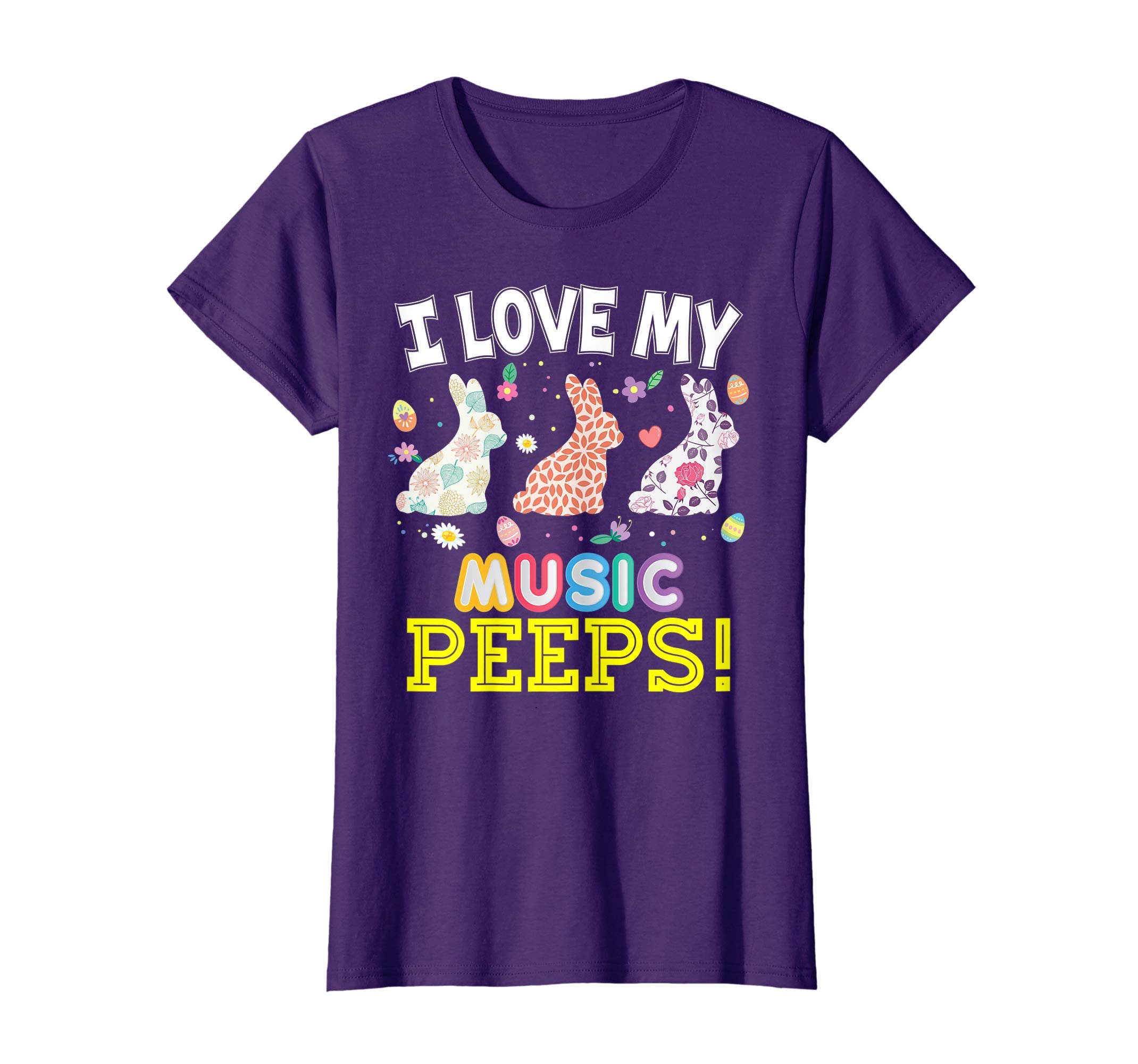I Love My Music Peeps Teacher Easter Bunnies T-Shirt Cute