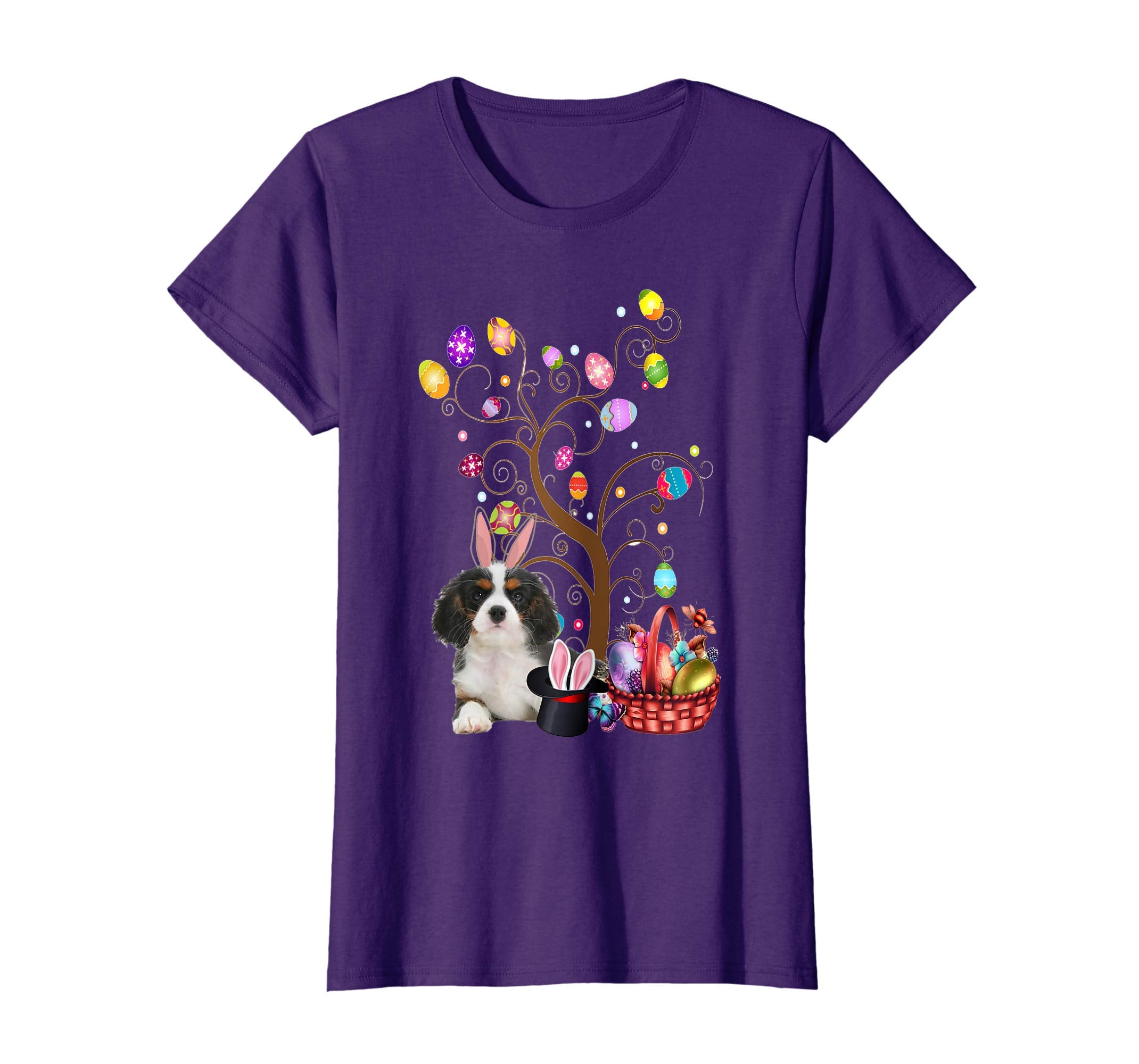 Bunny Cavalier King Charles Spaniel Easter Hunting Egg Shirt