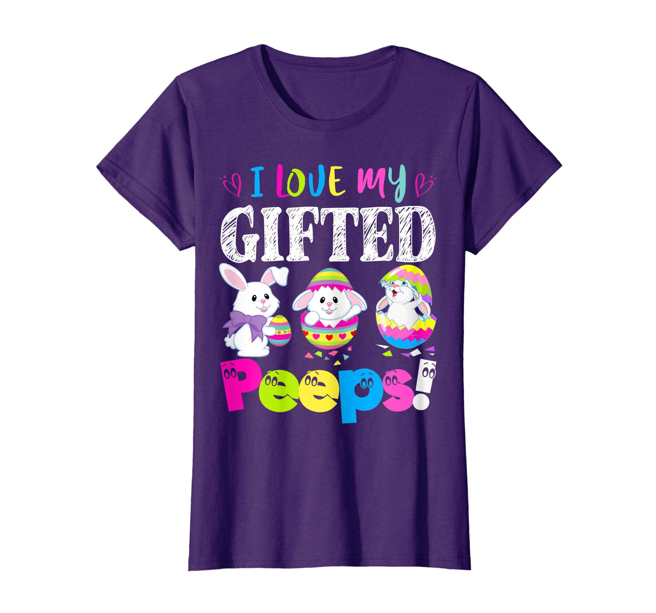 I Love My Gifted Peeps Easter Bunny Gift T-Shirt