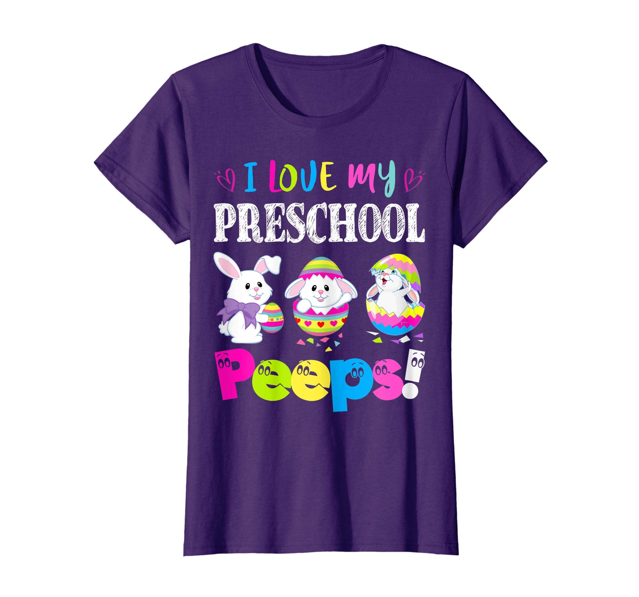 I Love My Preschool Peeps Easter Bunny Gift T-Shirt