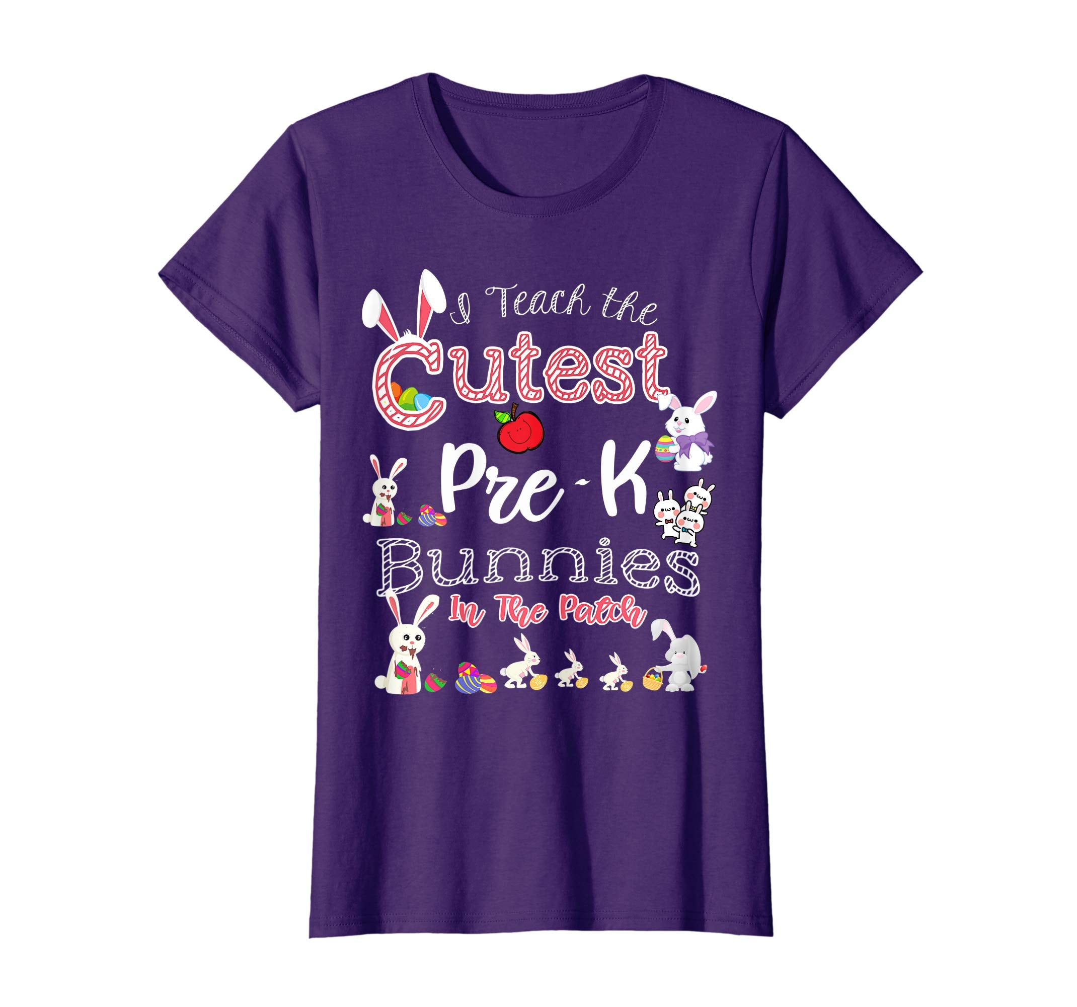 Cute Easter Pre-K Teacher T Shirt - Cutest Bunnies