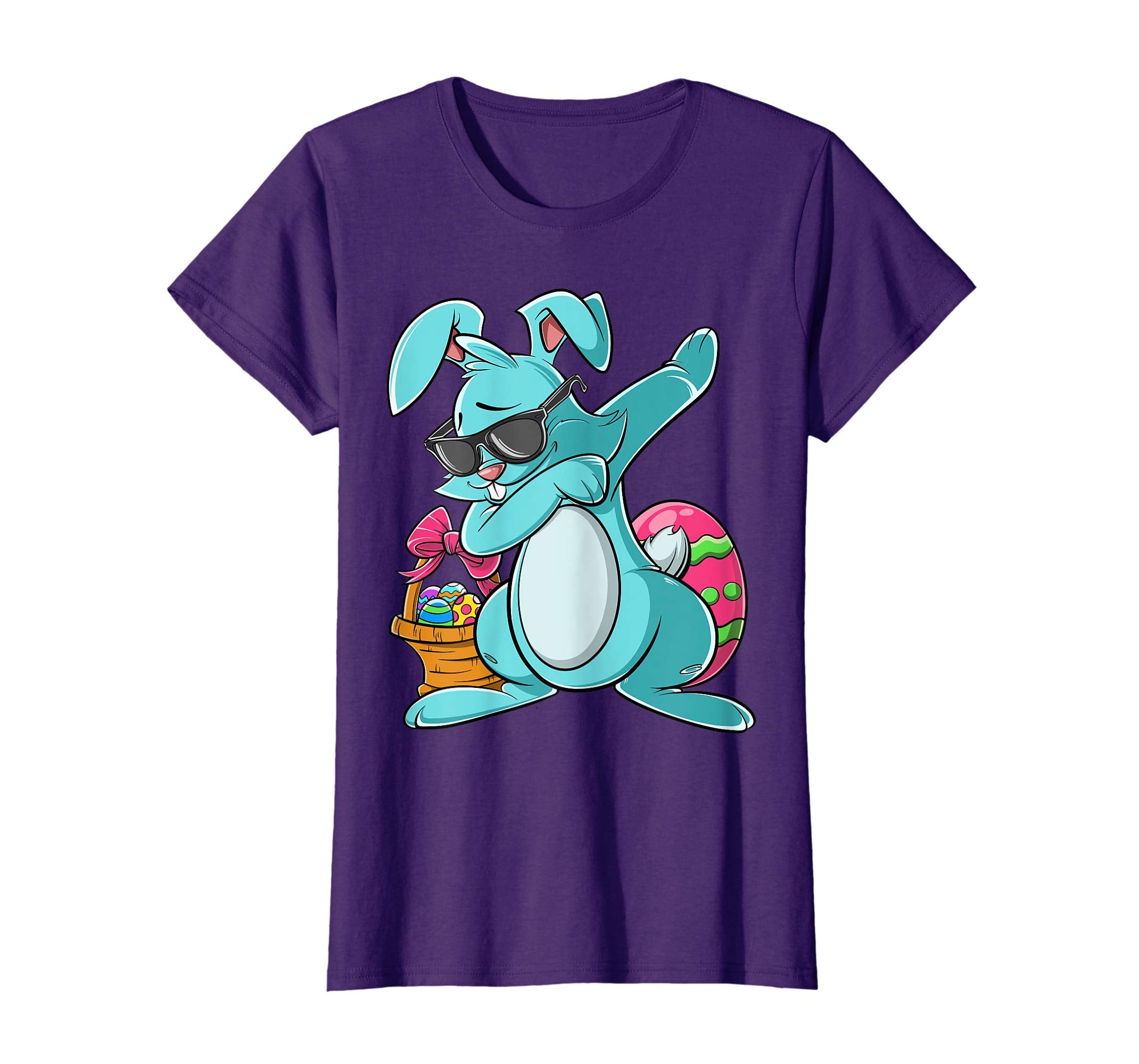 Dabbing Bunny Easter T Shirt for Boys Girls Adults
