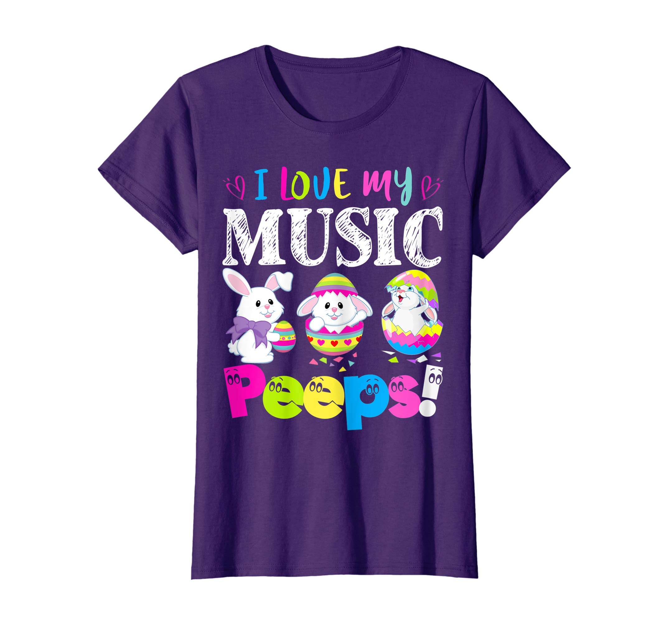 I Love My Music Peeps Easter Bunny Gift T-Shirt