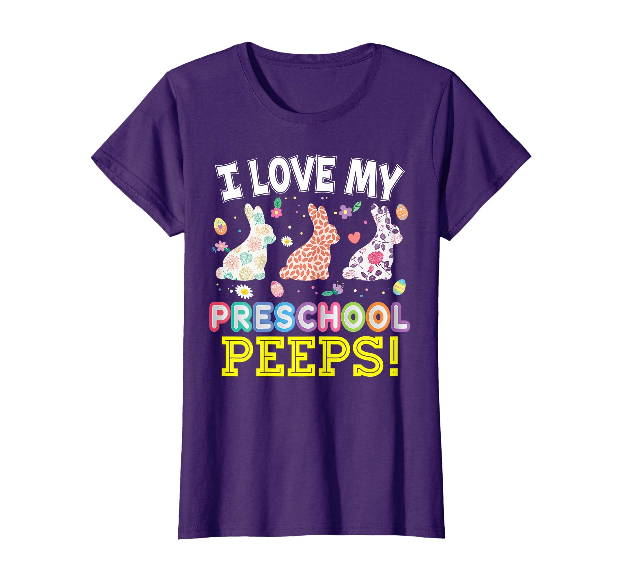 I Love My Preschool Peeps Teacher Easter Bunnies T-Shirt