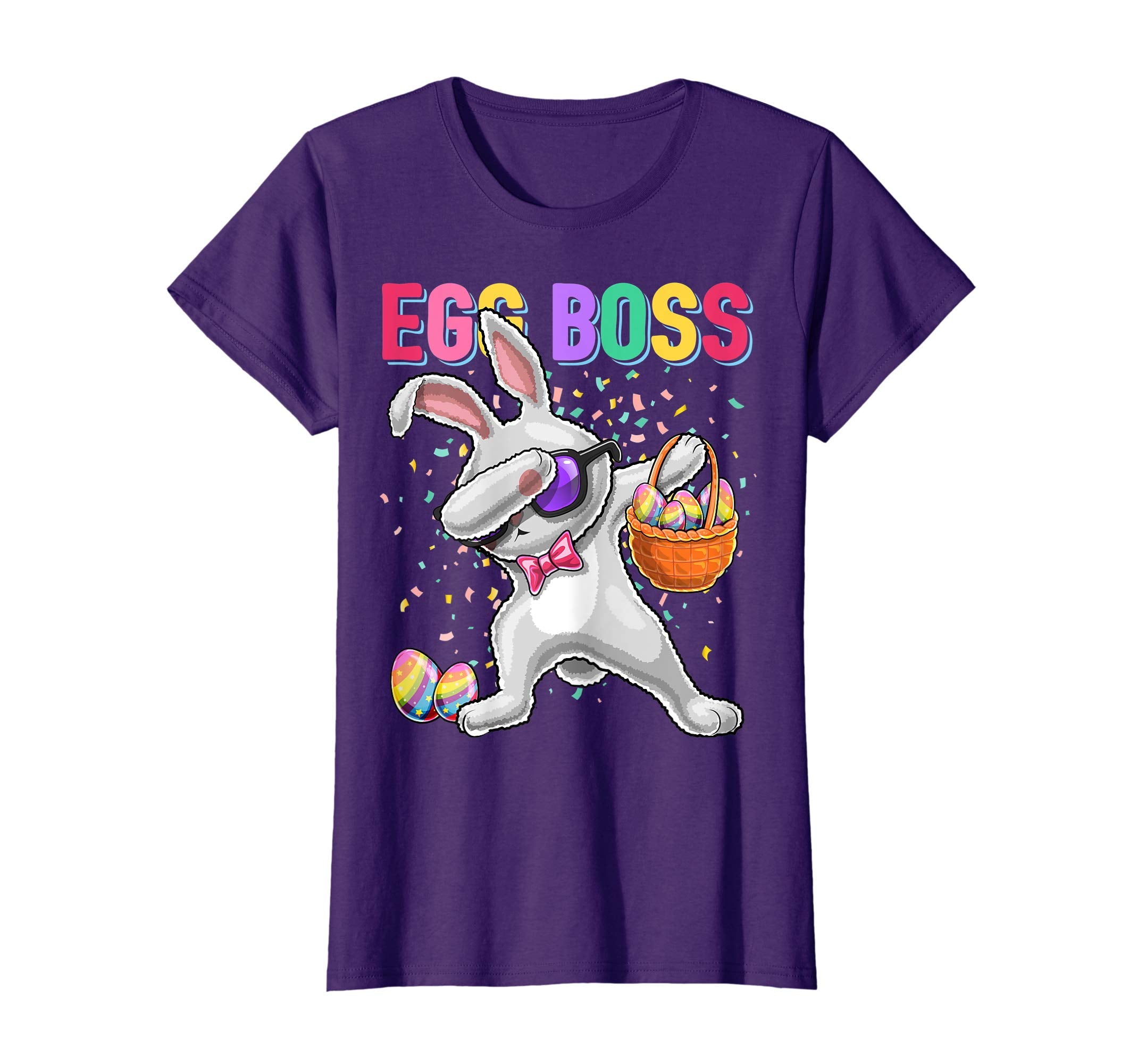 Egg Boss Dabbing Easter Bunny Shirt Easter Day Egg Gift Kids