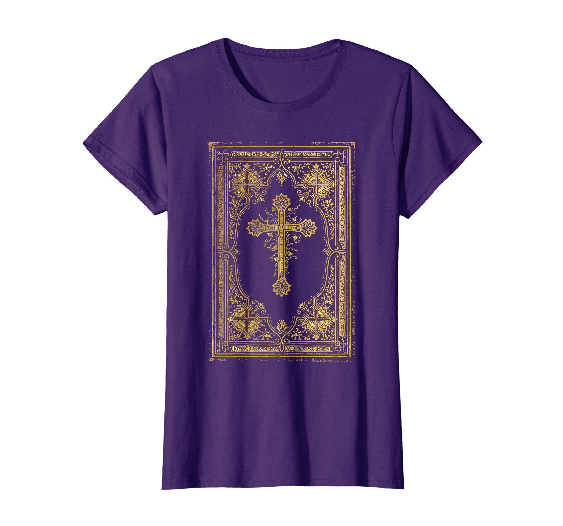 Gold Cross Vintage Catholic Art Easter Shirts Gifts
