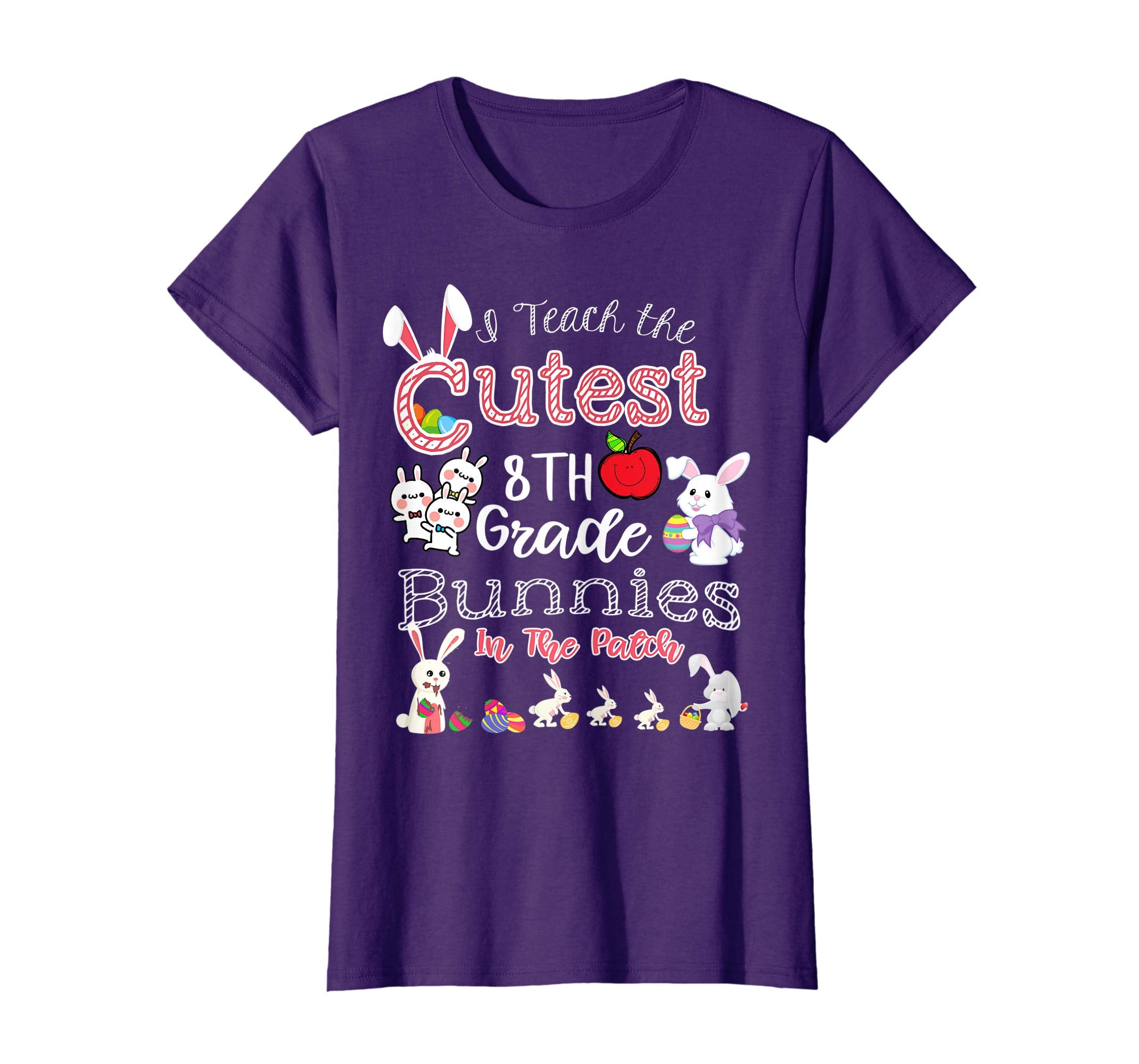 Cute Easter 8th Grade Teacher T Shirt - Cutest Bunnies