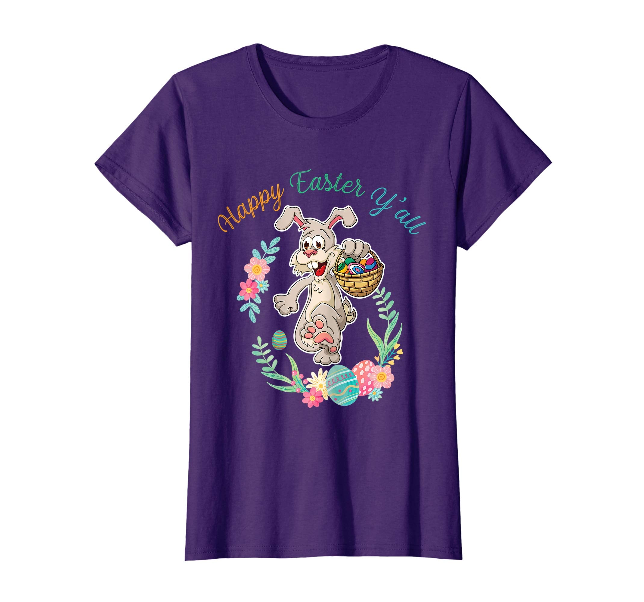 Womens Happy Easter Yall T Shirt for Mom Son