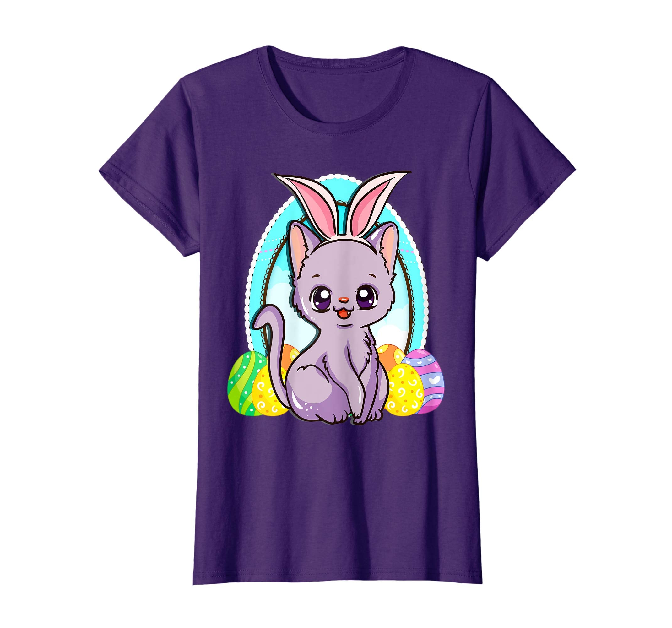 Easter Day Shirt Women Kitten Lover Gifts