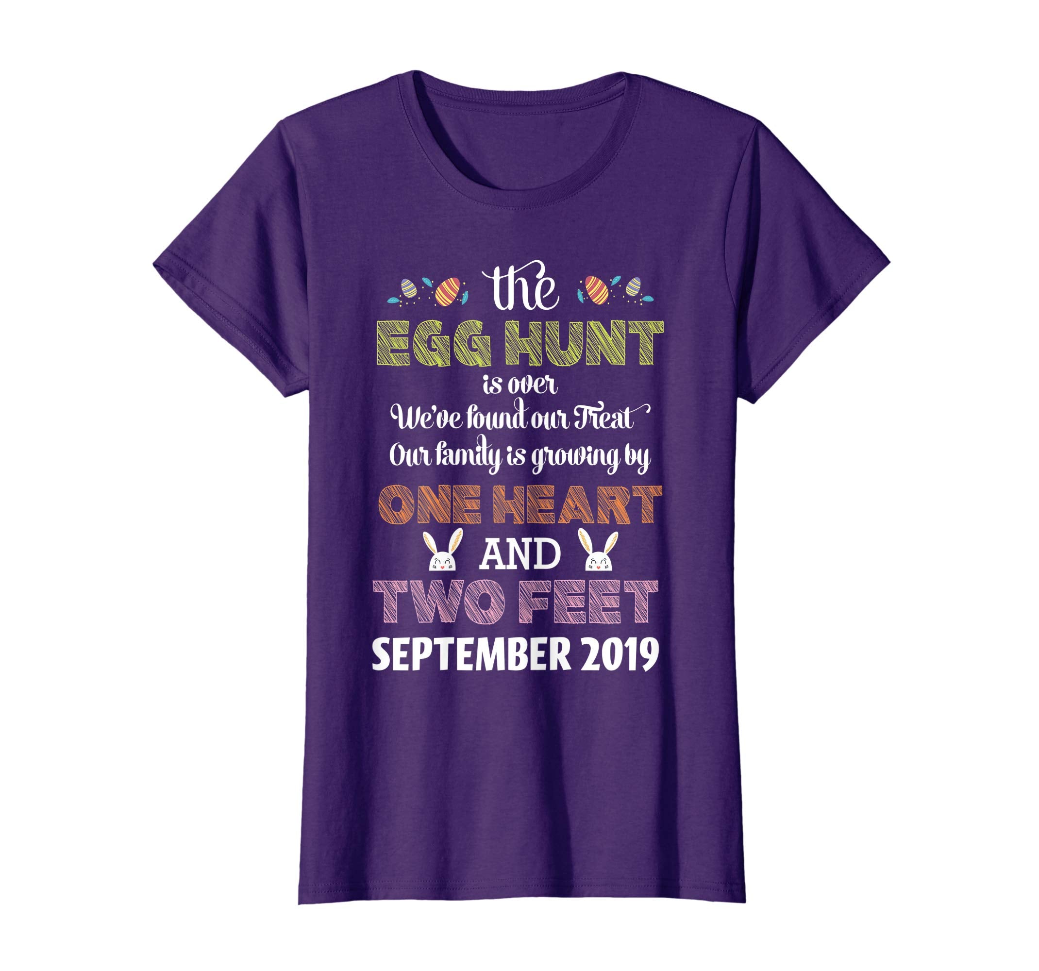 Pregnancy Announcement Due In September 2019 Easter Tshirt