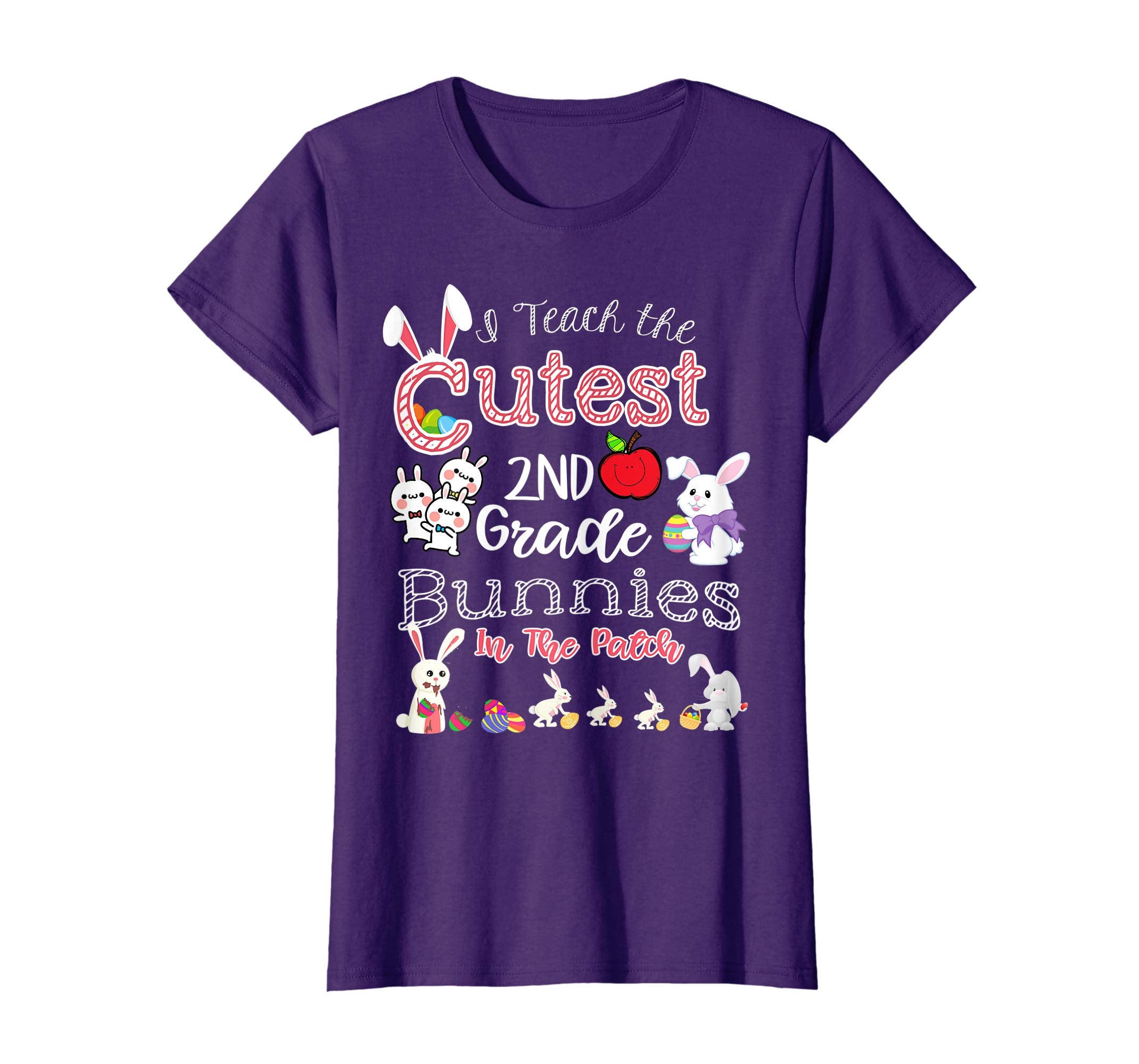 Cute Easter 2nd Grade Teacher T Shirt - Cutest Bunnies