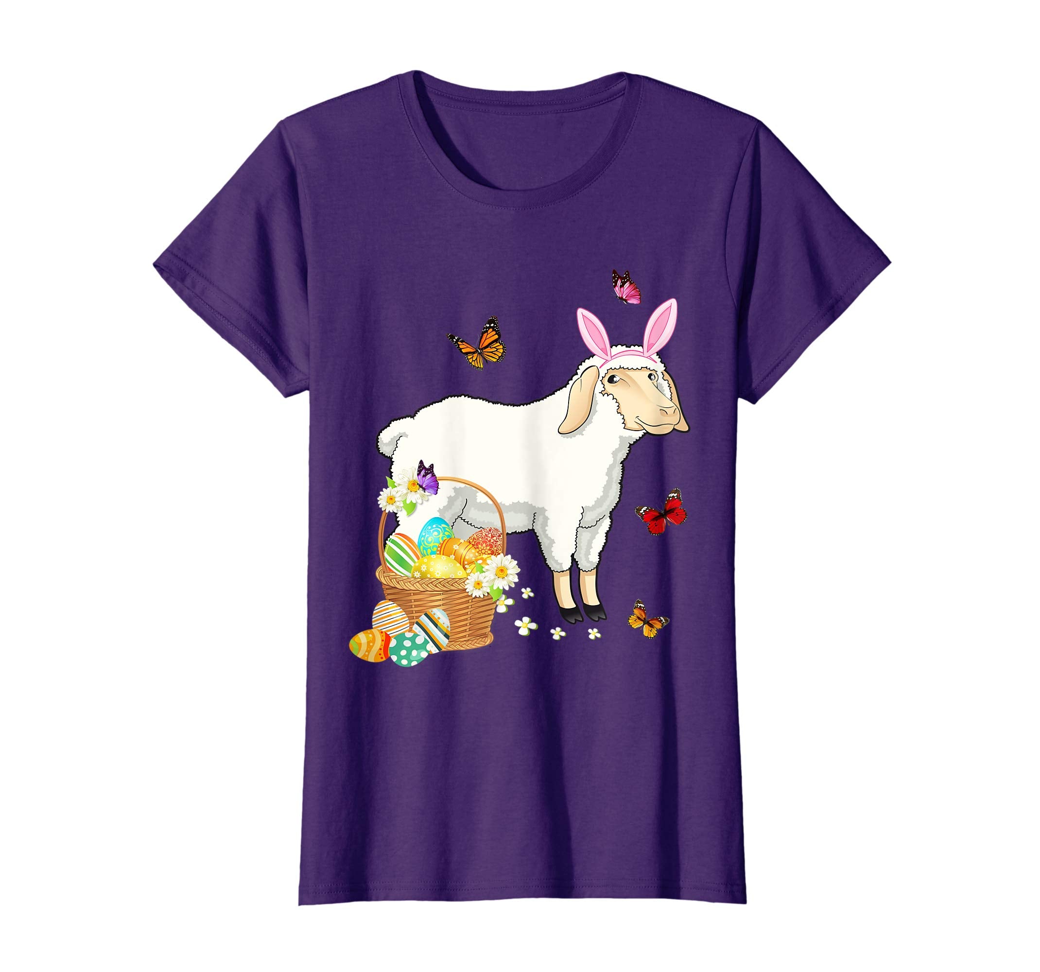 Sheep Bunny Hat Rabbit Easter Eggs Shirt Happy Ea