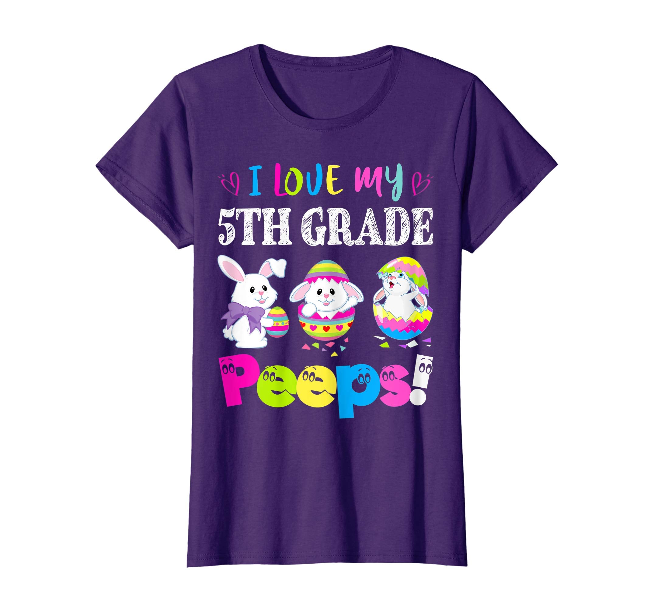 I Love My 5th Grade Peeps Easter Bunny Gift T-Shirt
