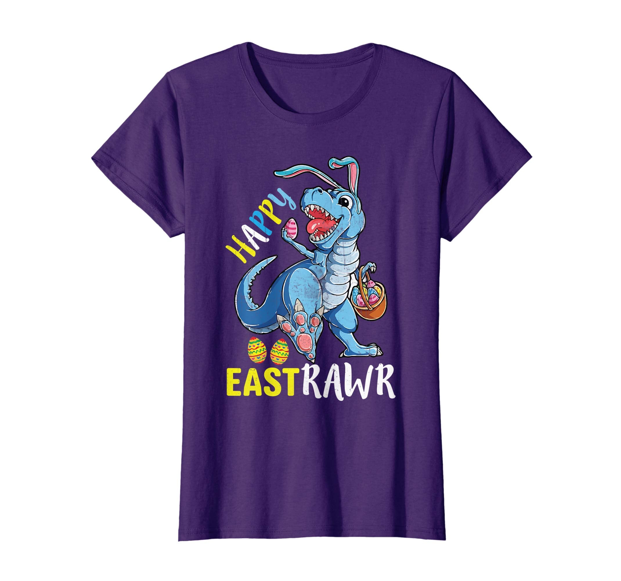 Happy Eastrawr T Rex Dinosaur Easter Bunny Egg Shirt