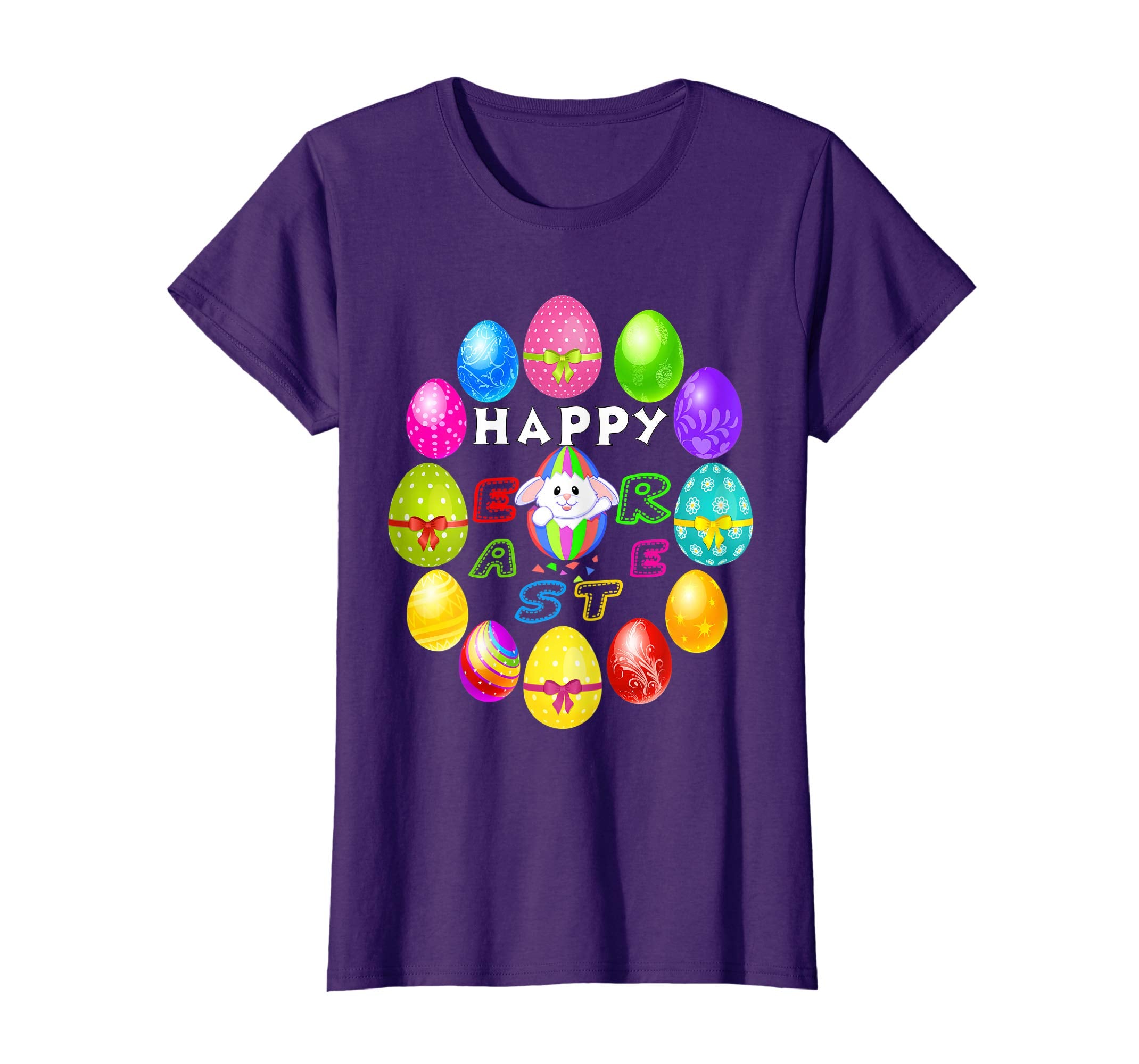 Easter Day T Shirt Funny Easter Bunny Color Egg T-Shirt