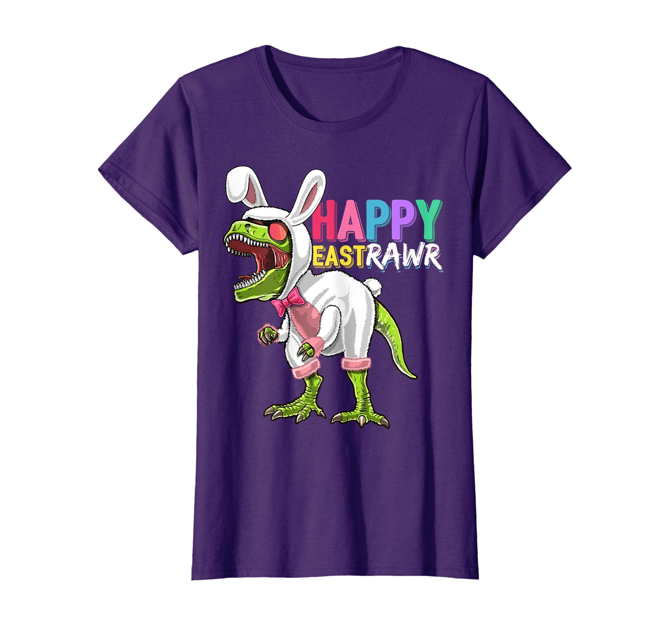 Happy Eastrawr T Rex Dinosaur Easter Bunny Costume Shirt Kid